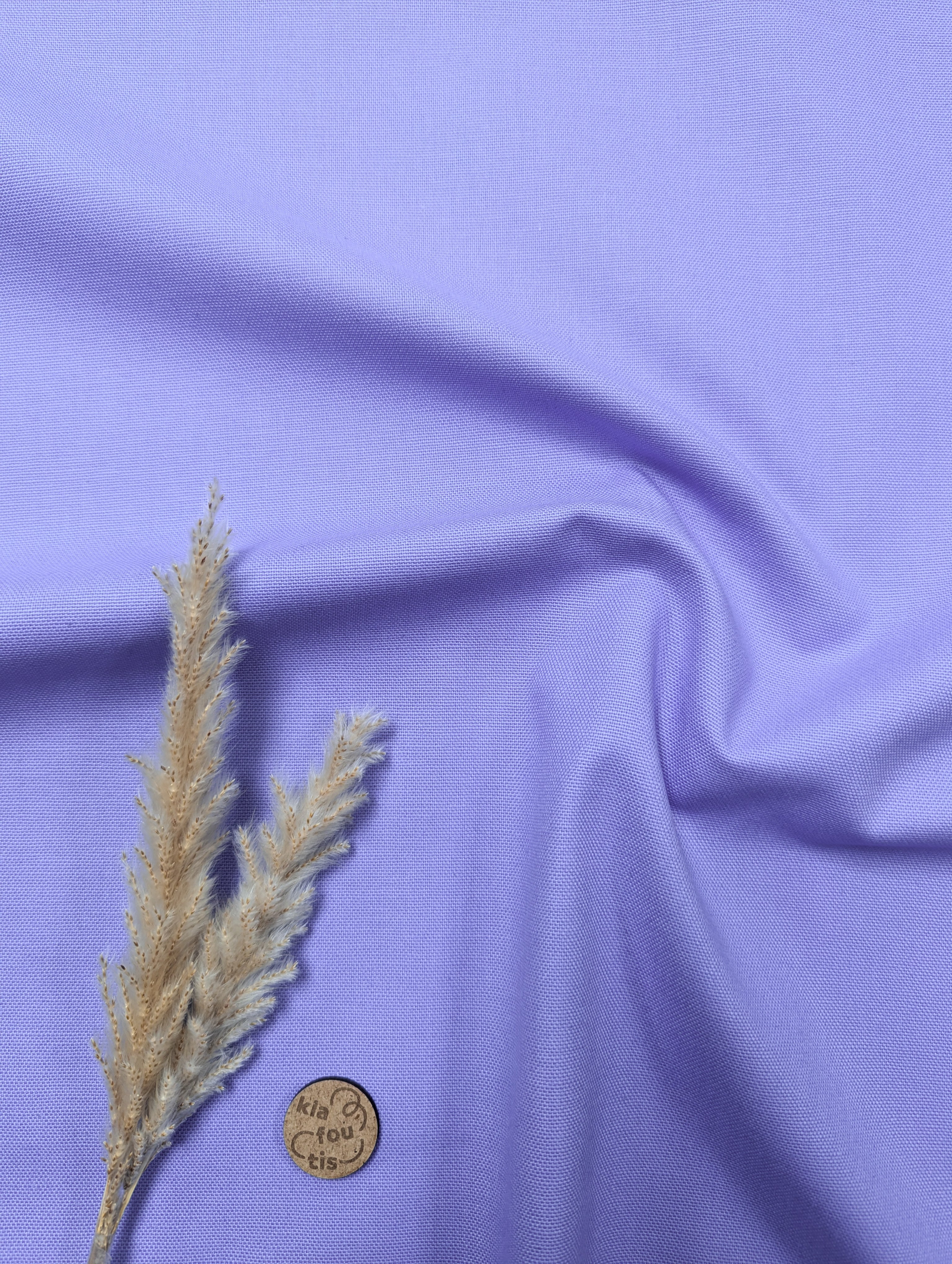 Canevas 100% coton - bleu lavande