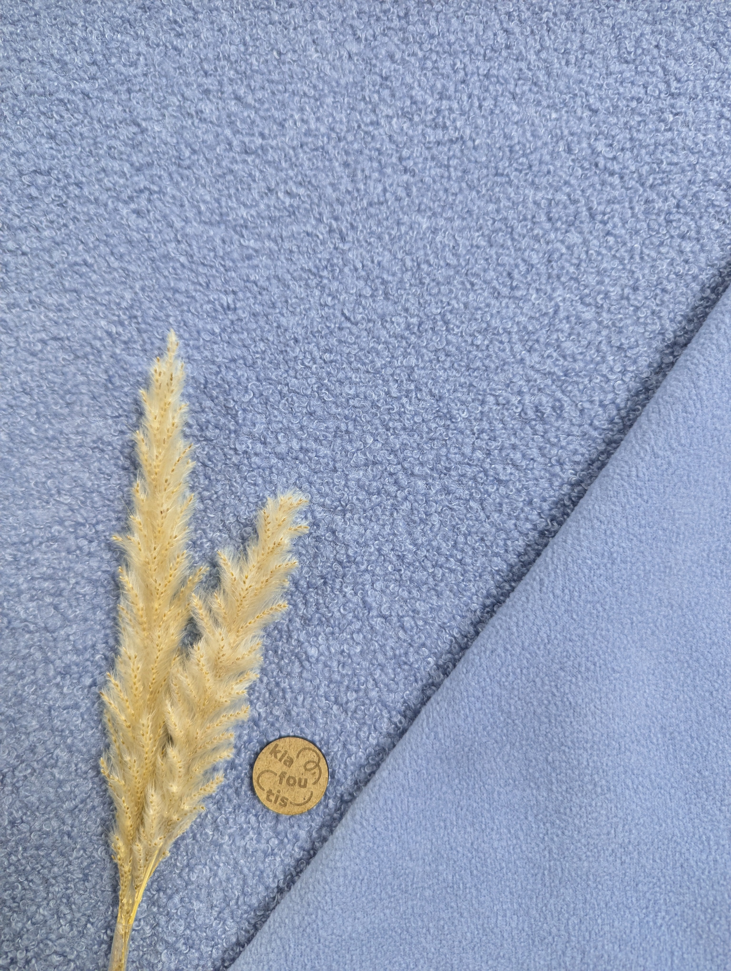 Teddy stretch doublé polaire - bleu clair