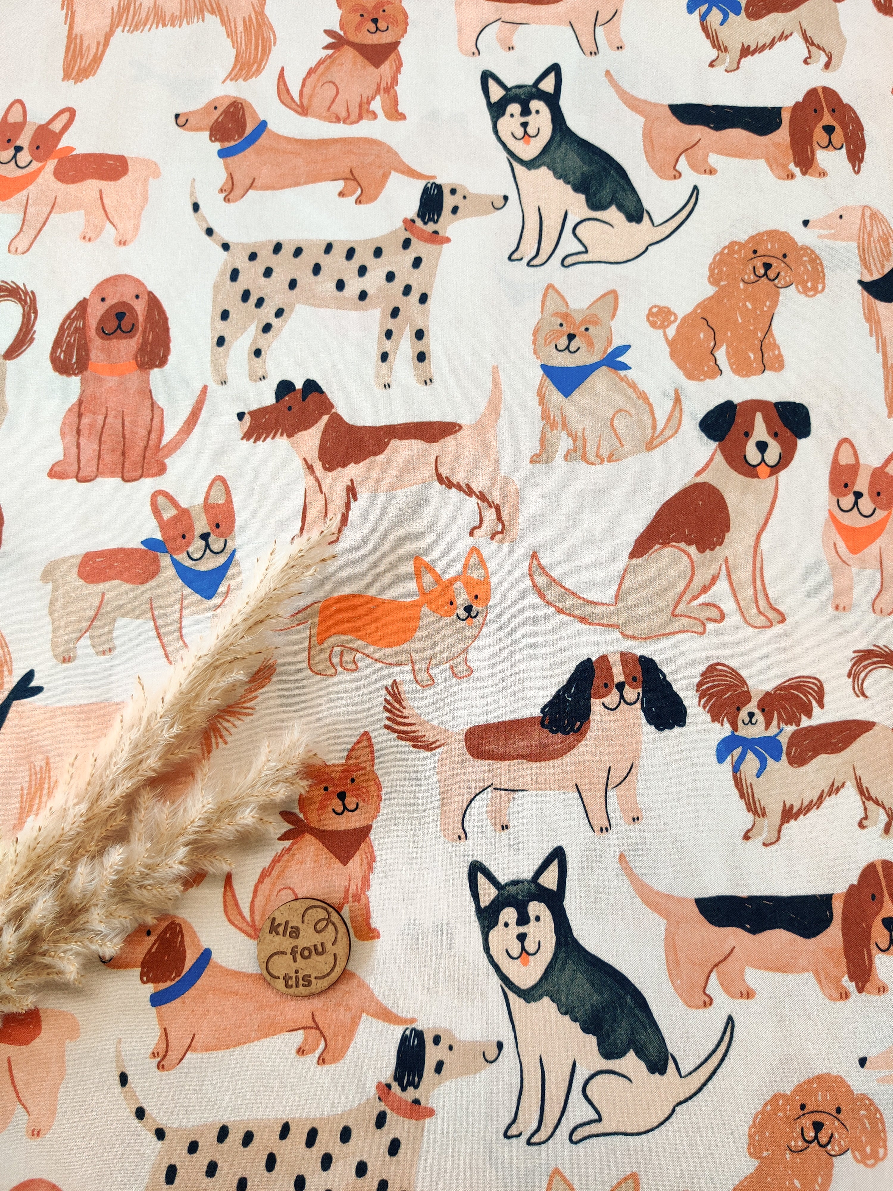 Popeline de coton - Bande de truffes