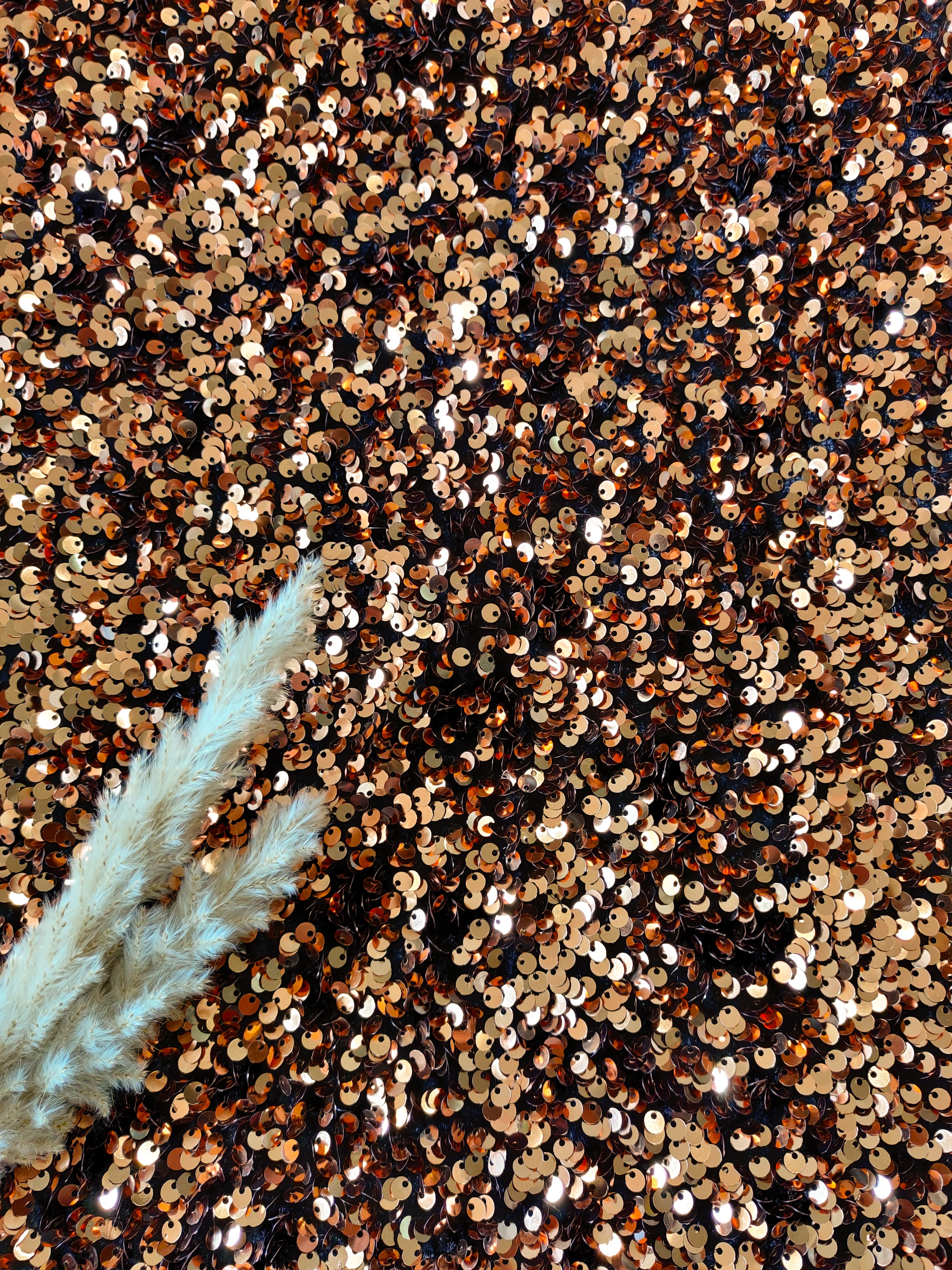 Sequins stretch - Cuivré