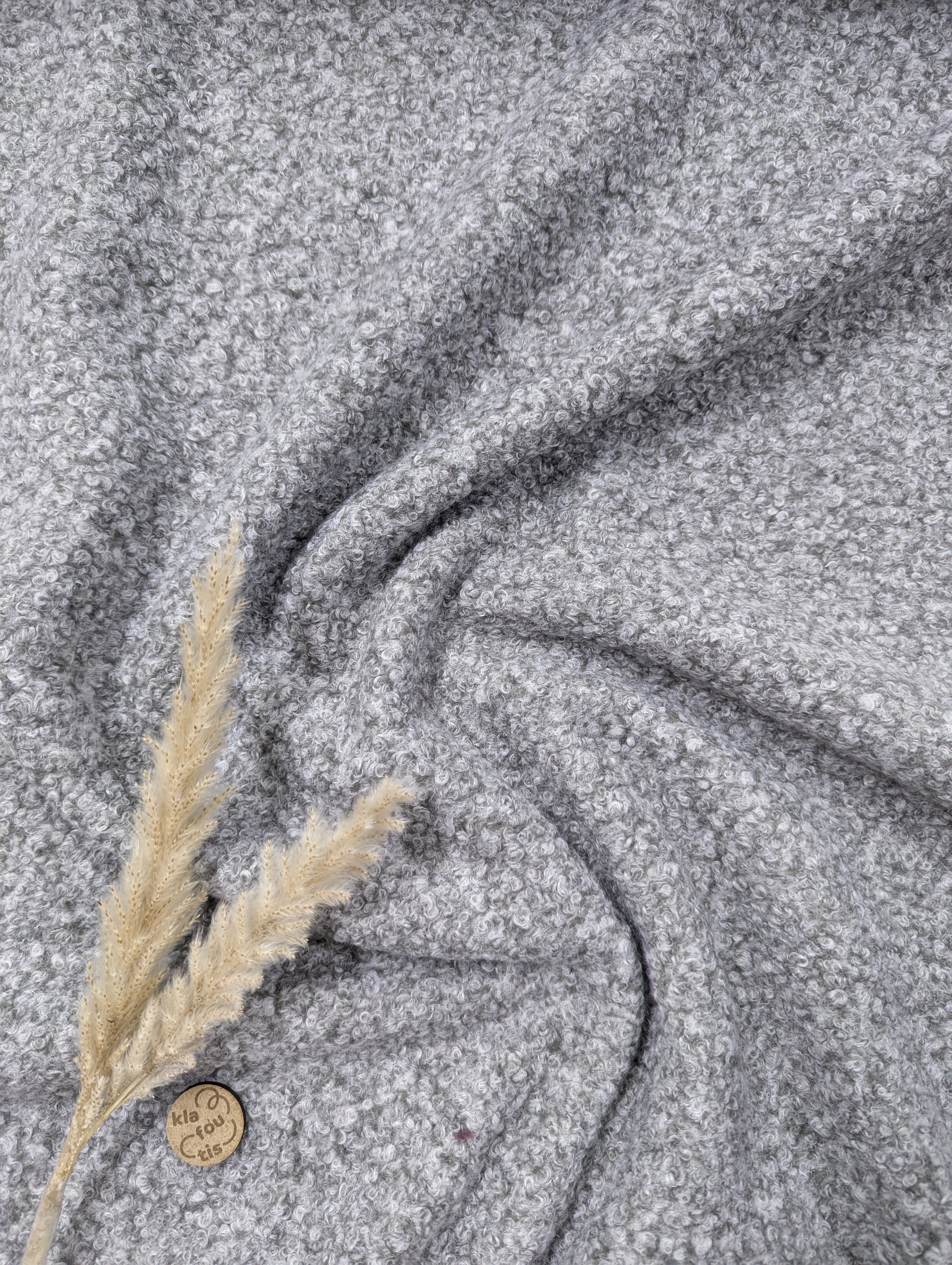 Bouclé - gris chiné