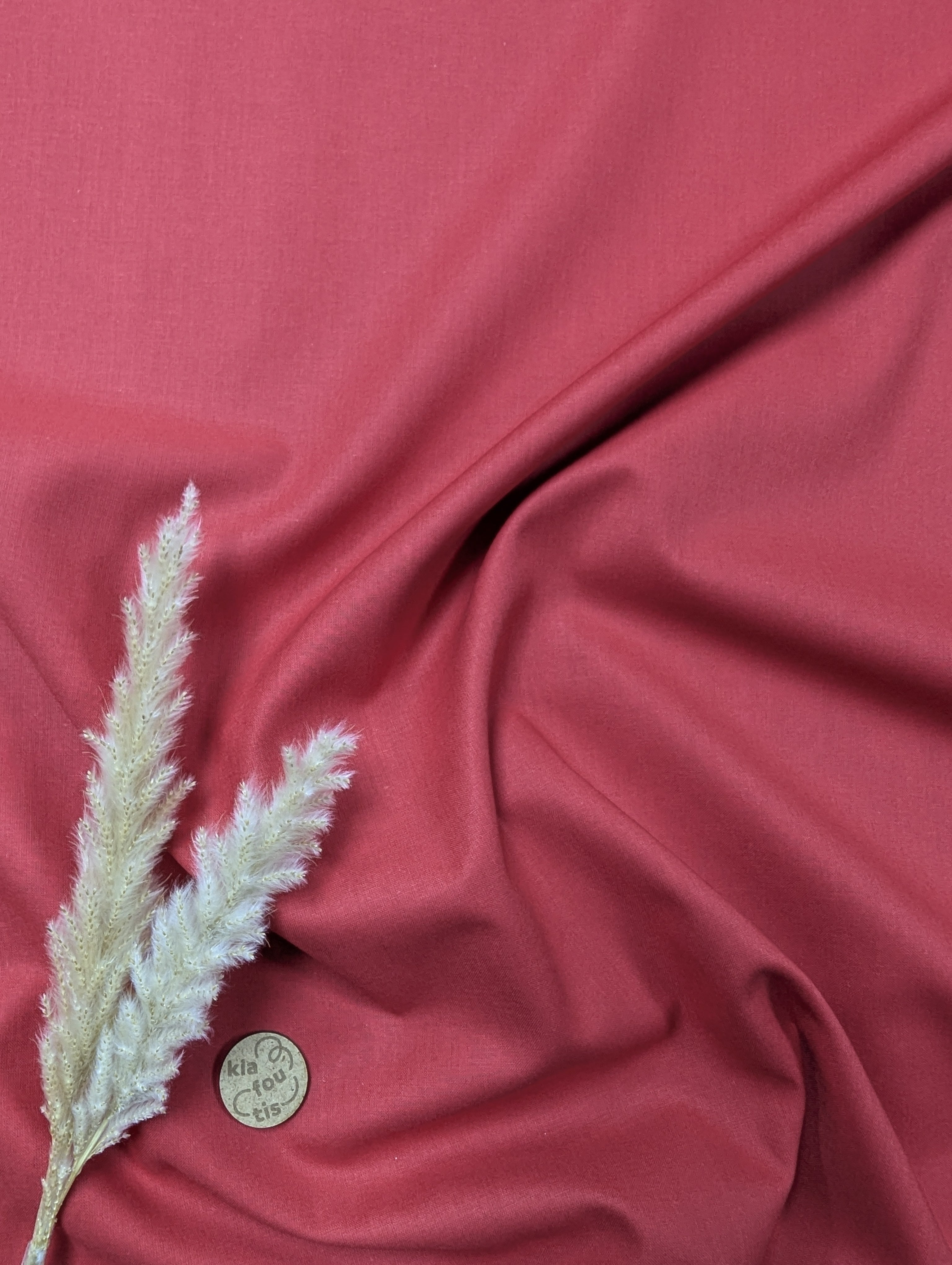 Popeline de Coton - Rouge