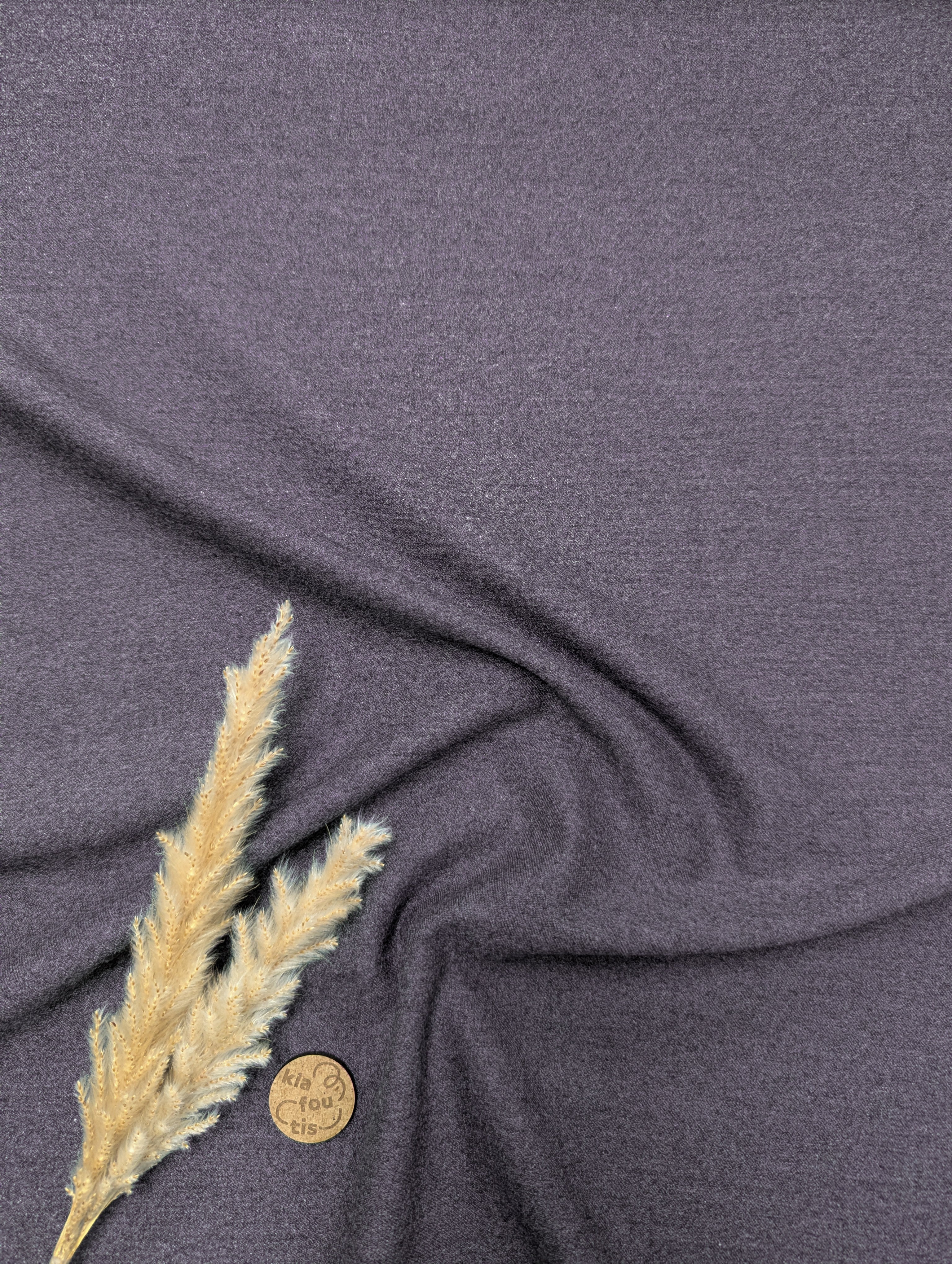 Gabardine de viscose stretch - gris anthracite