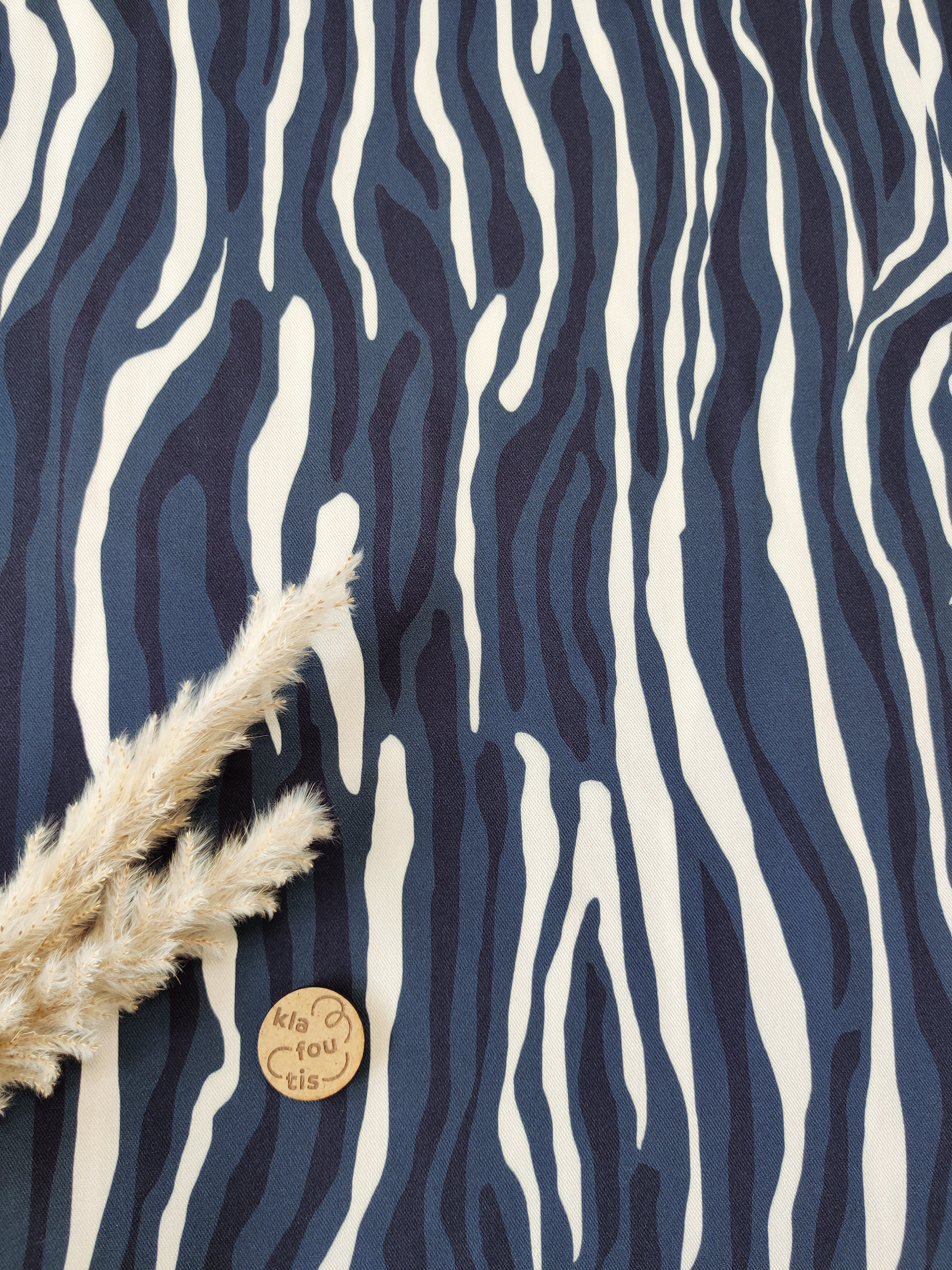 Twill de viscose - Zéphyr indigo