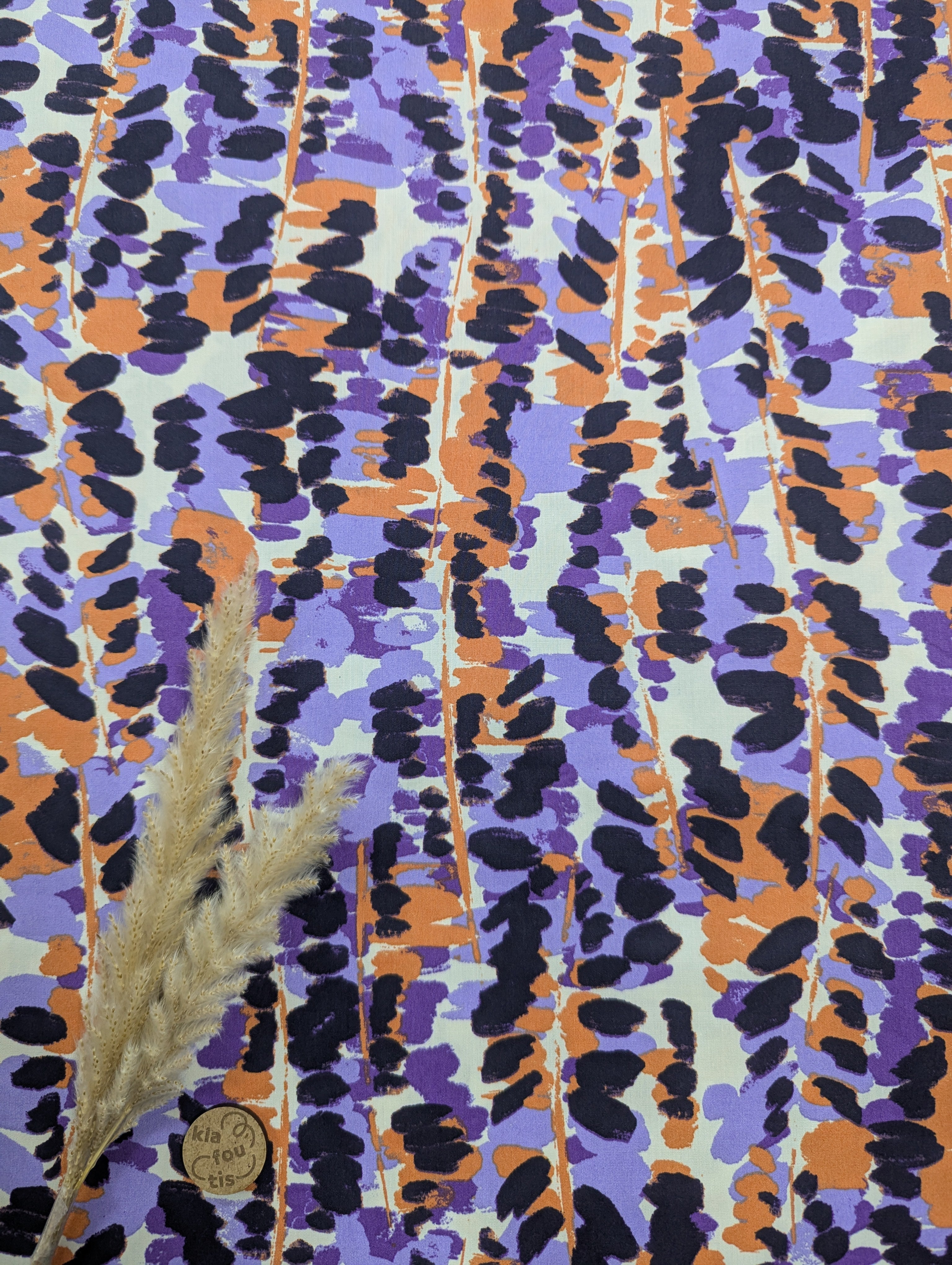 Coton viscose lavande - abstraction
