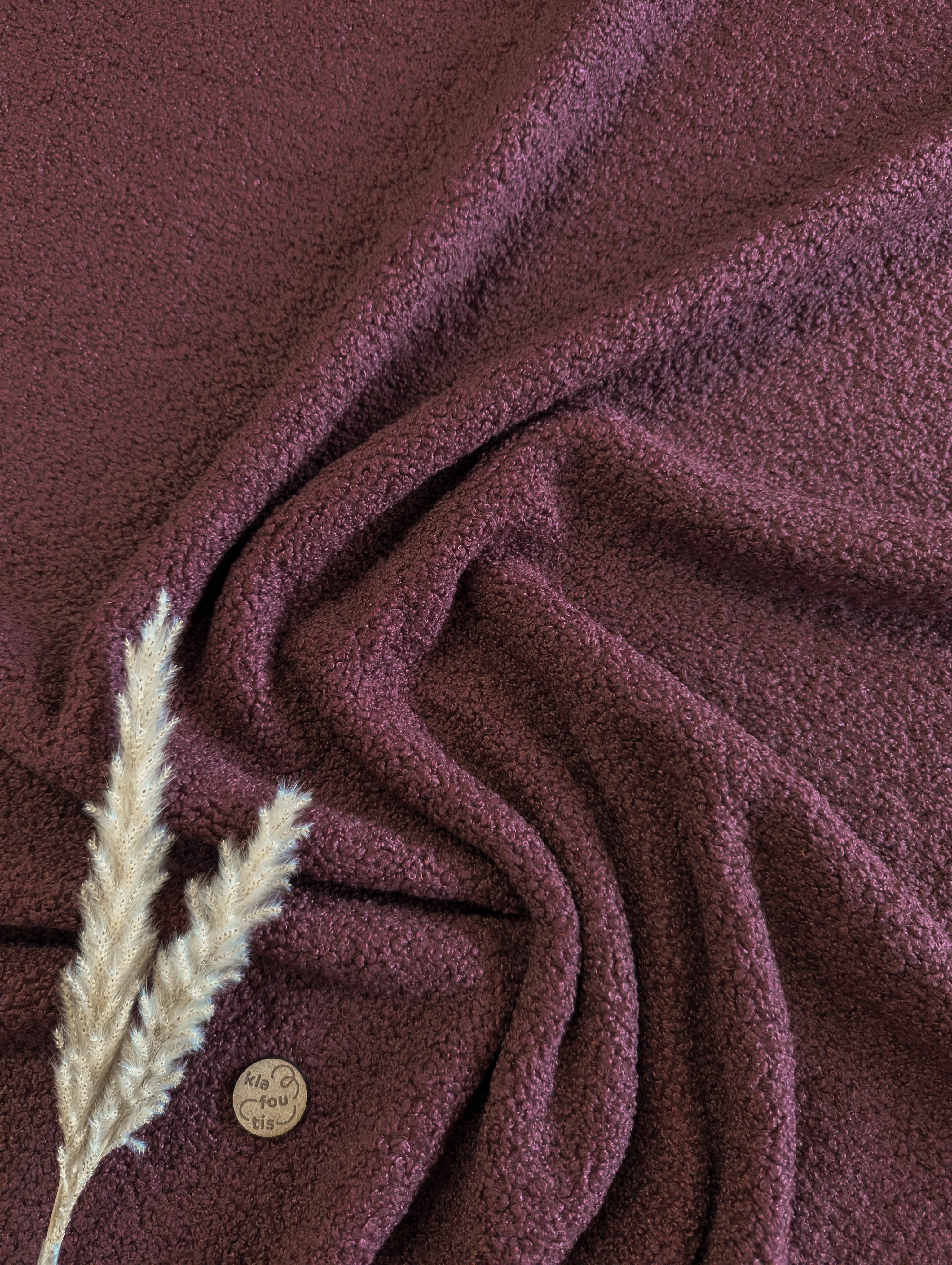 Teddy bouclé - prune