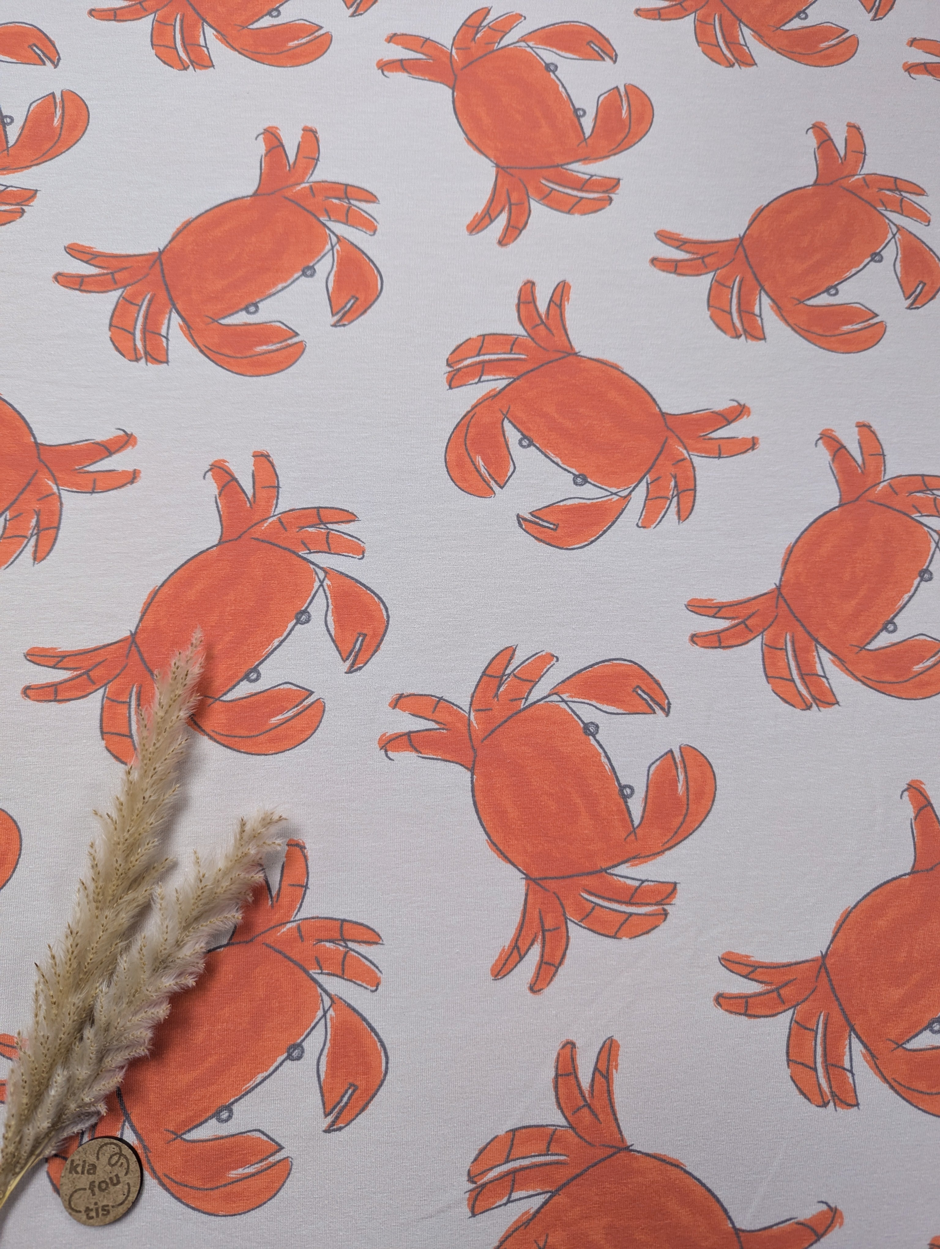 Jersey de coton sable - nos potes les crabes