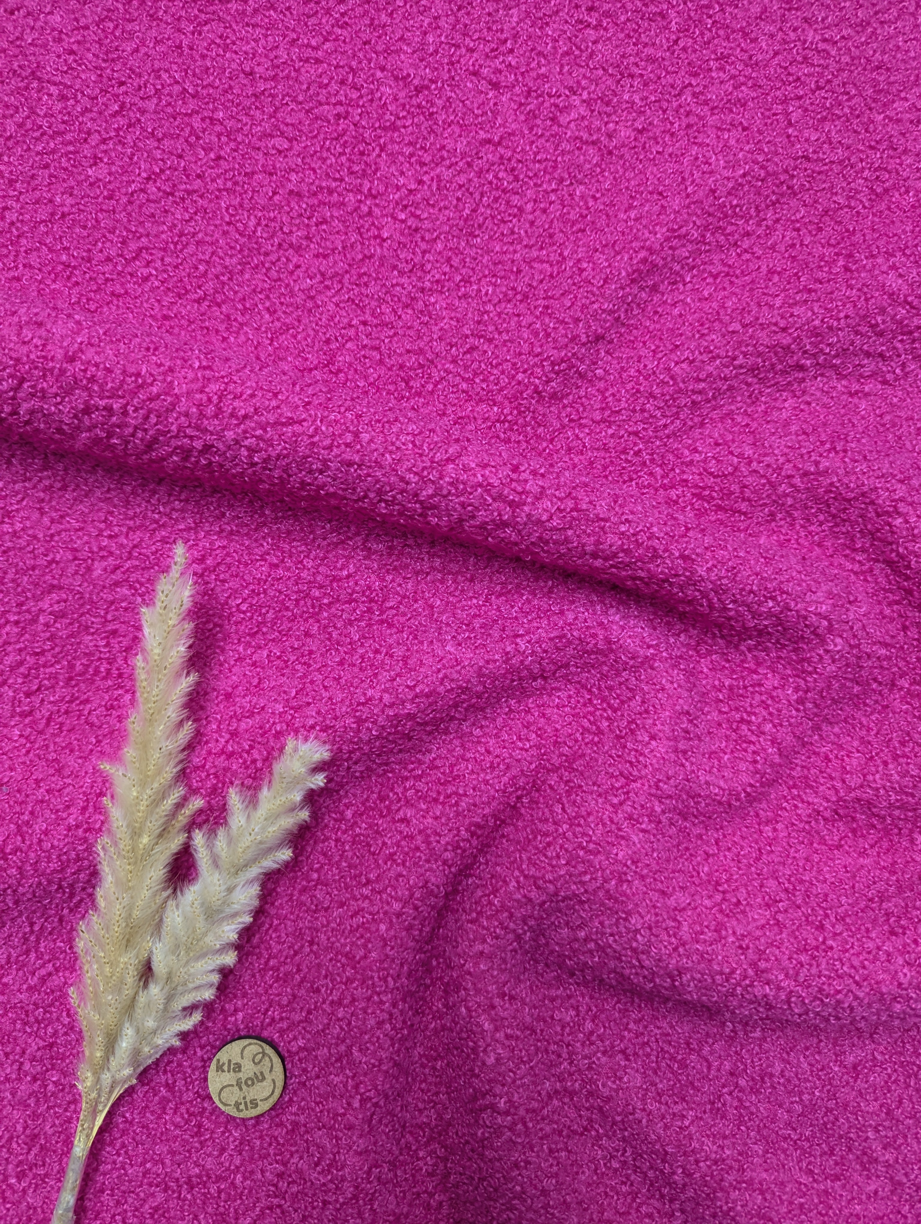Teddy stretch doublé polaire - rose fuchsia