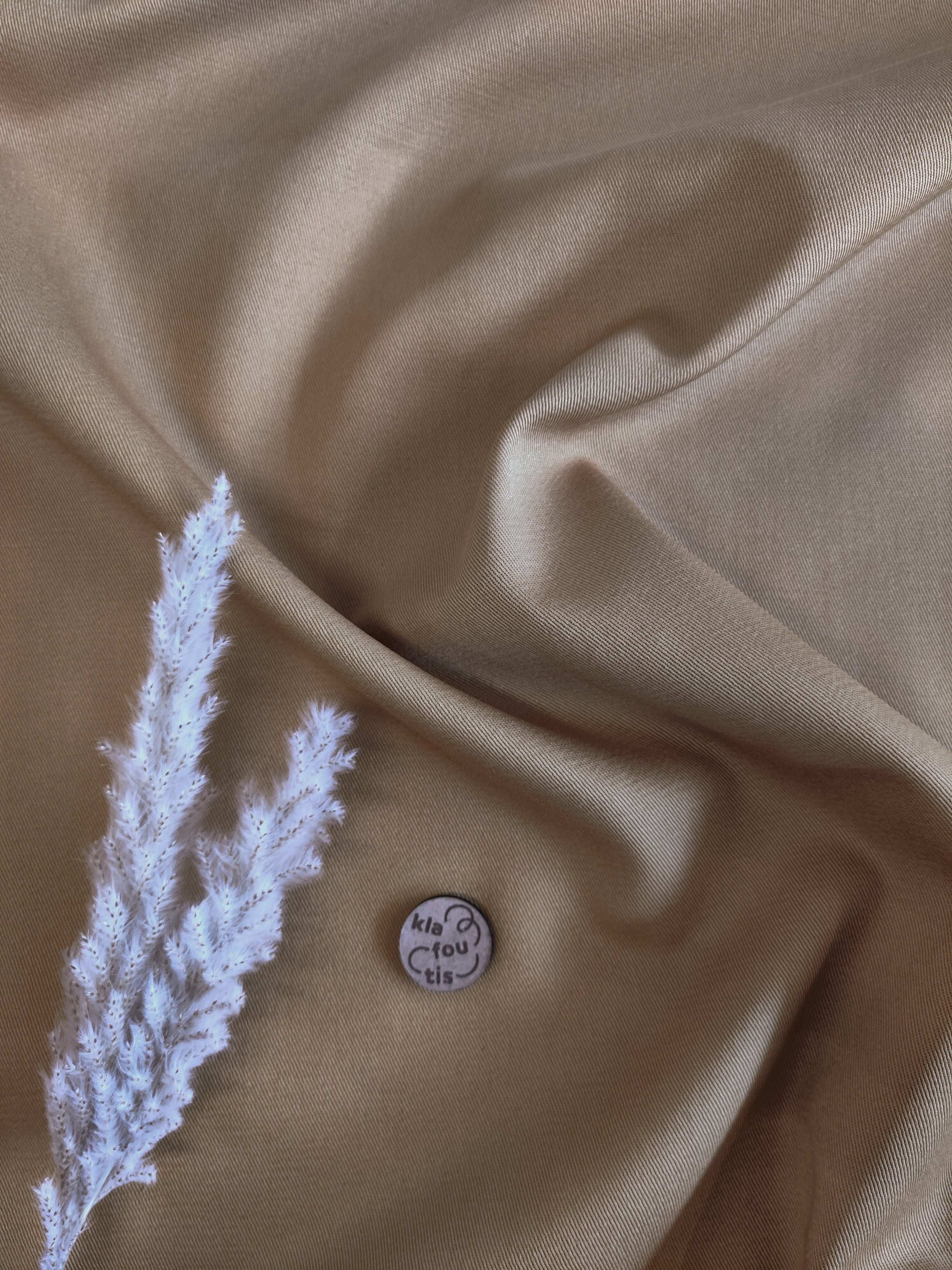 Sergé de coton - Café au lait