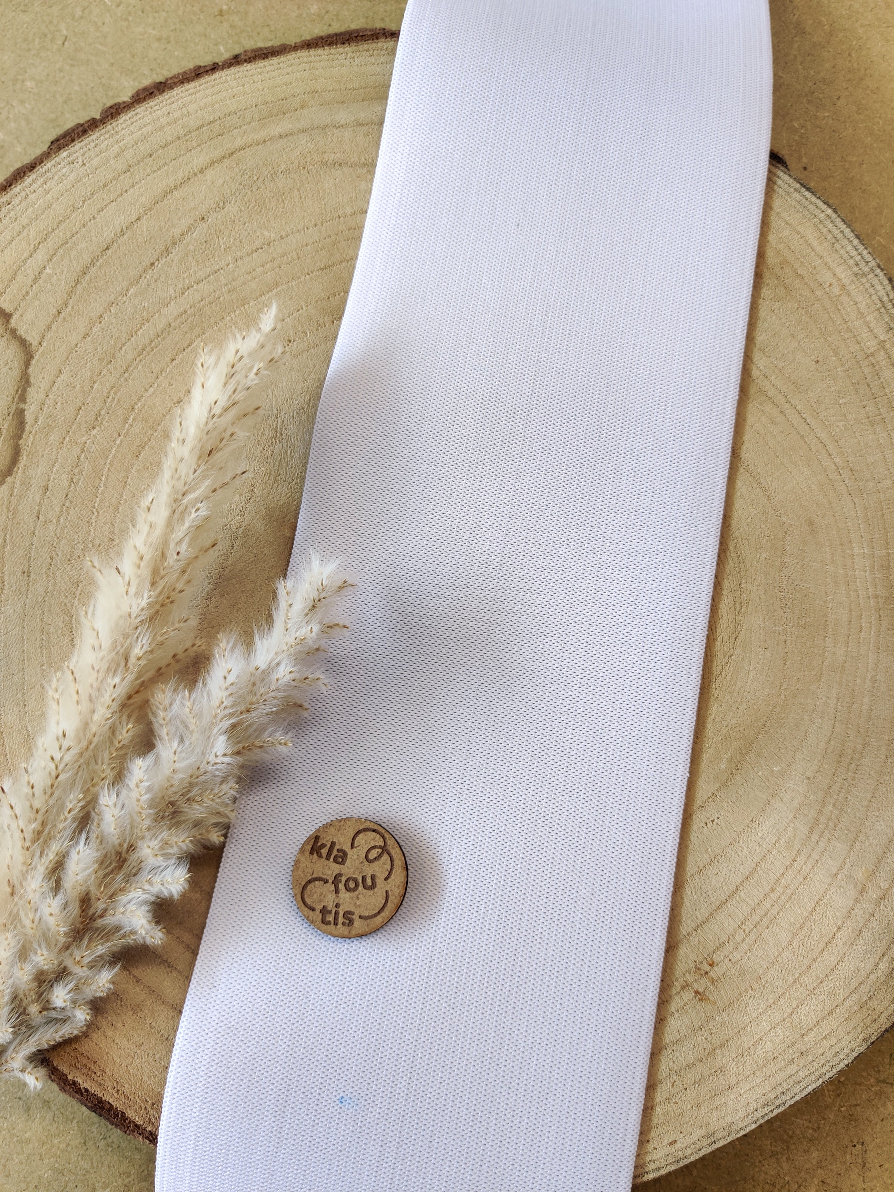 Elastique blanc ou noir 100 mm