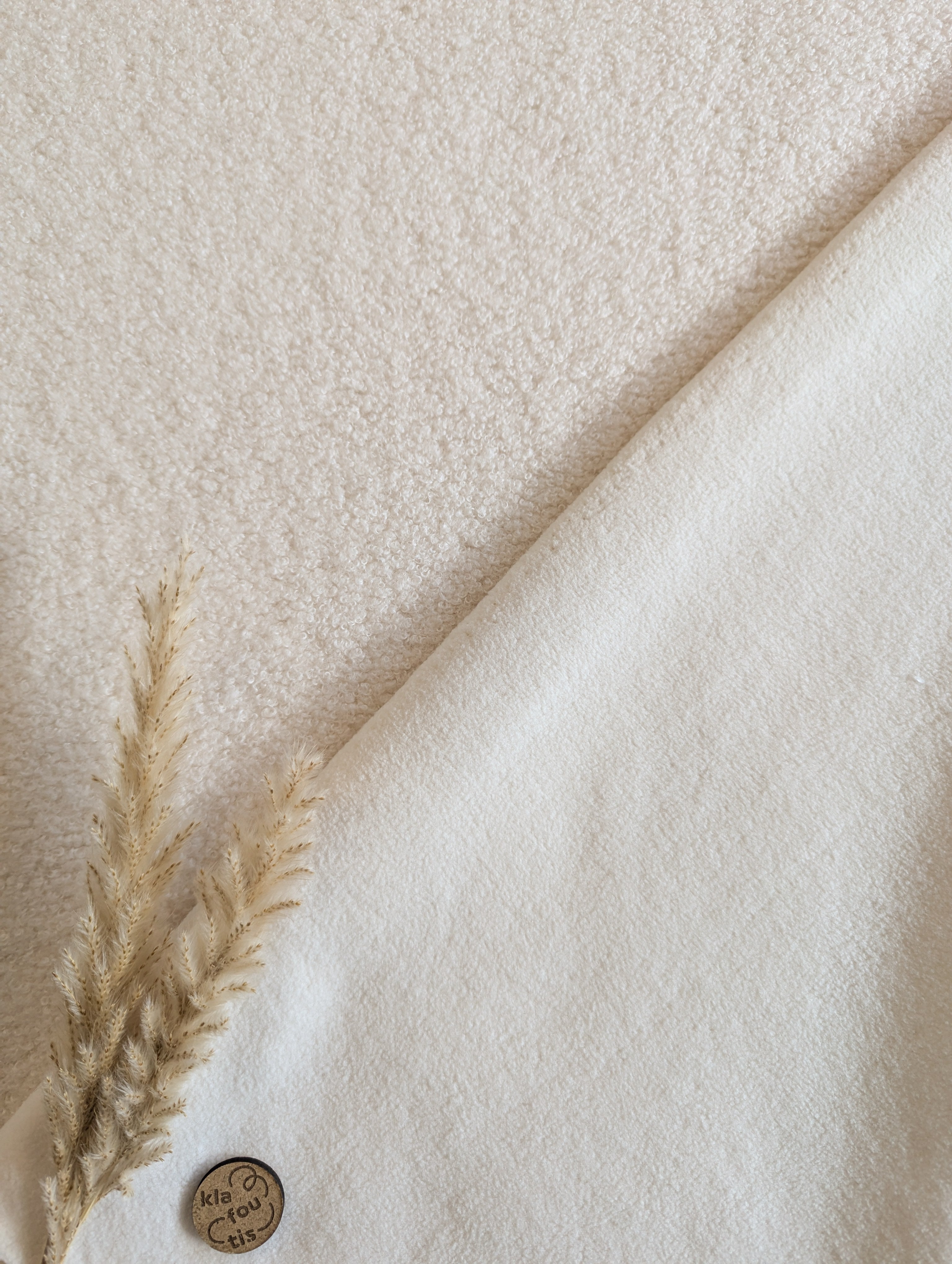 Teddy doublé polaire - Ecru