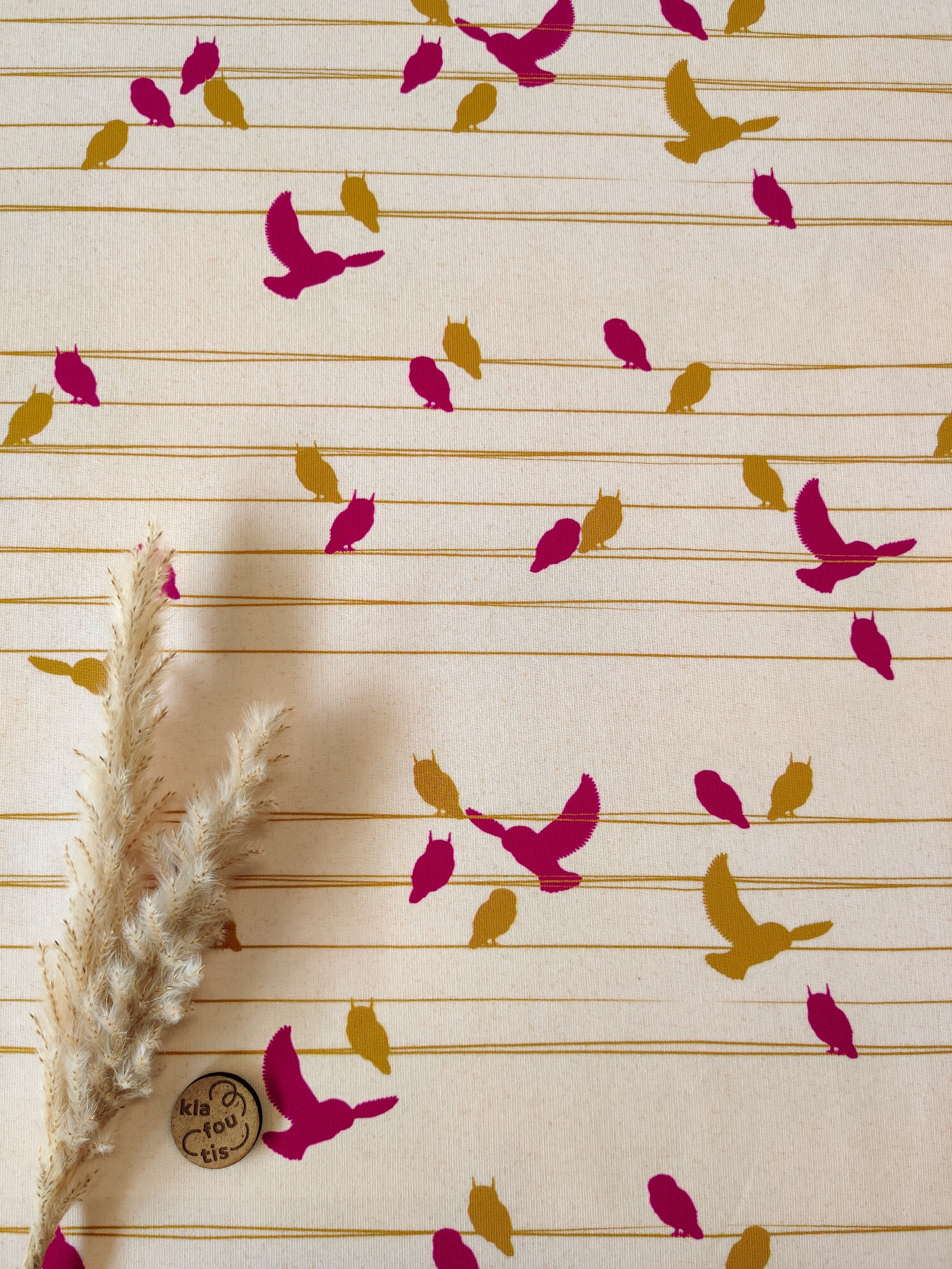 French Terry écru chiné - Notes d