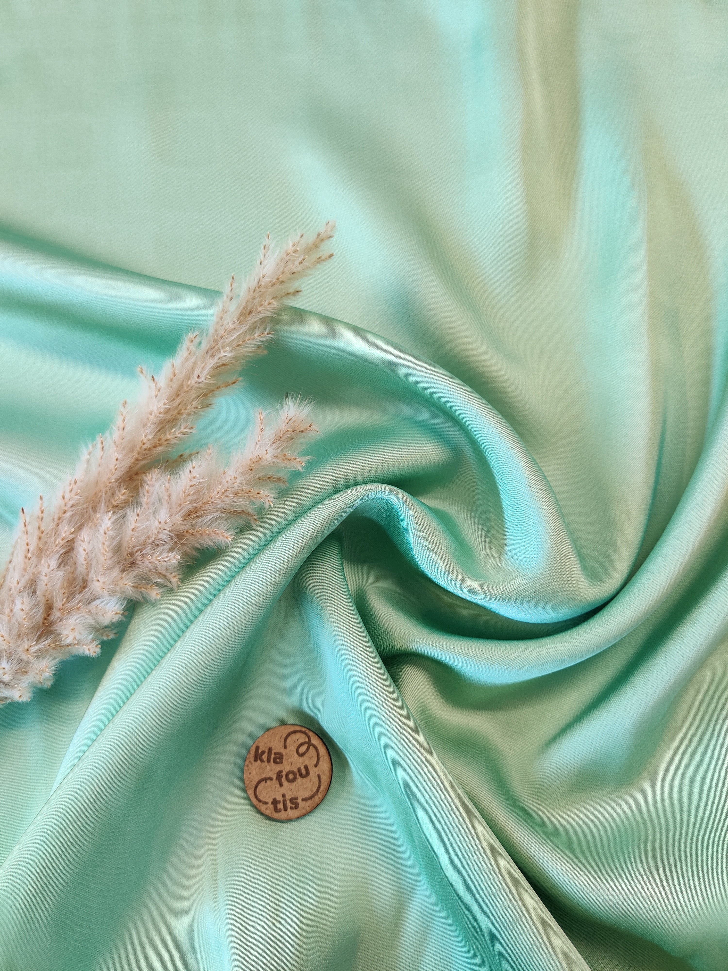 Satin de viscose - Menthe