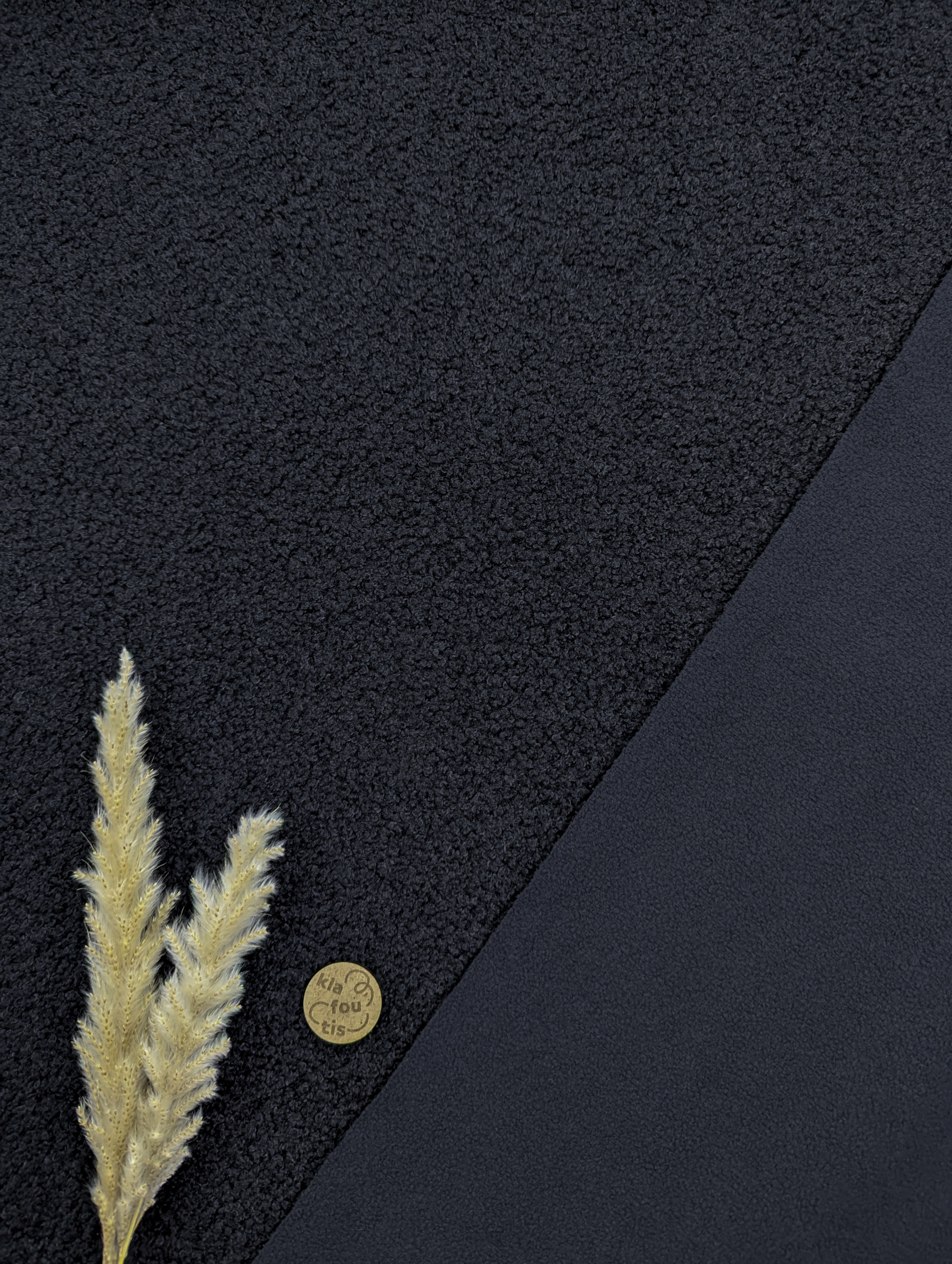 Teddy stretch doublé polaire - Noir