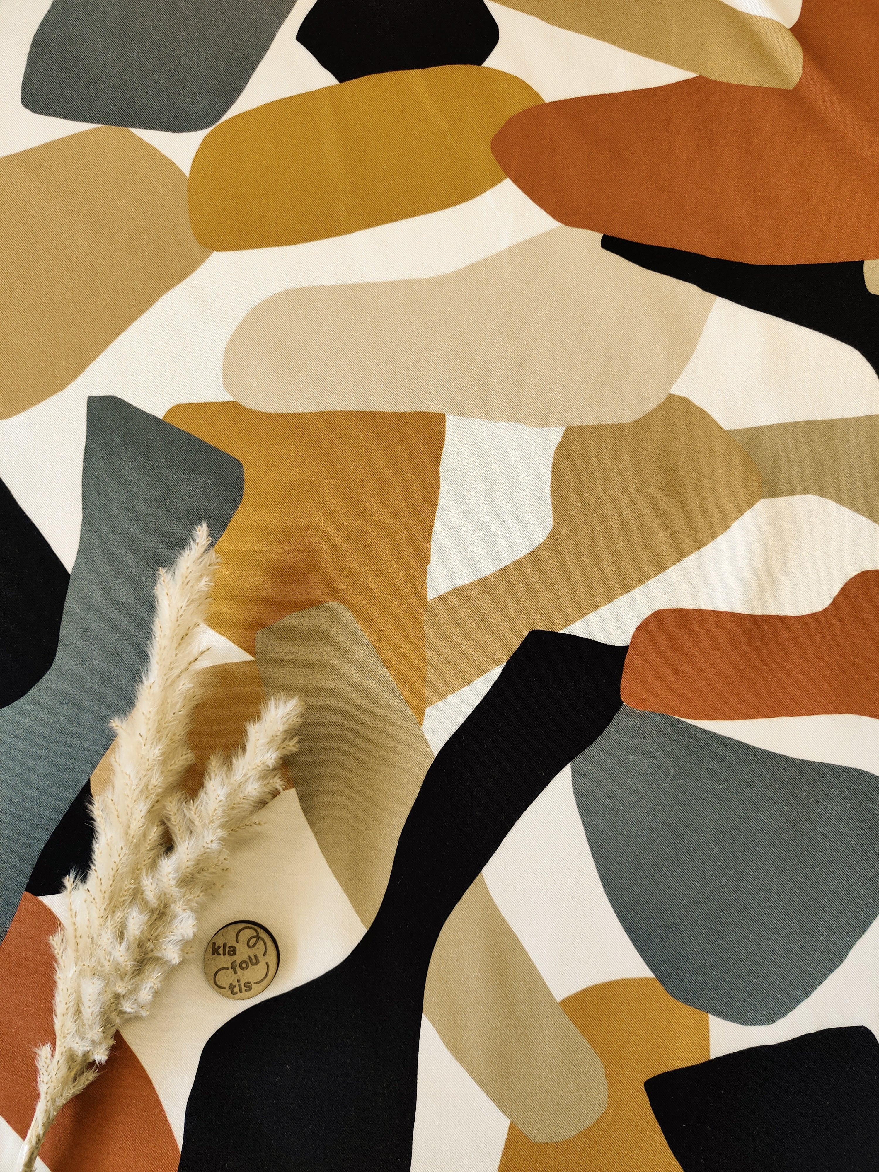 Twill de viscose - Terre en éclats