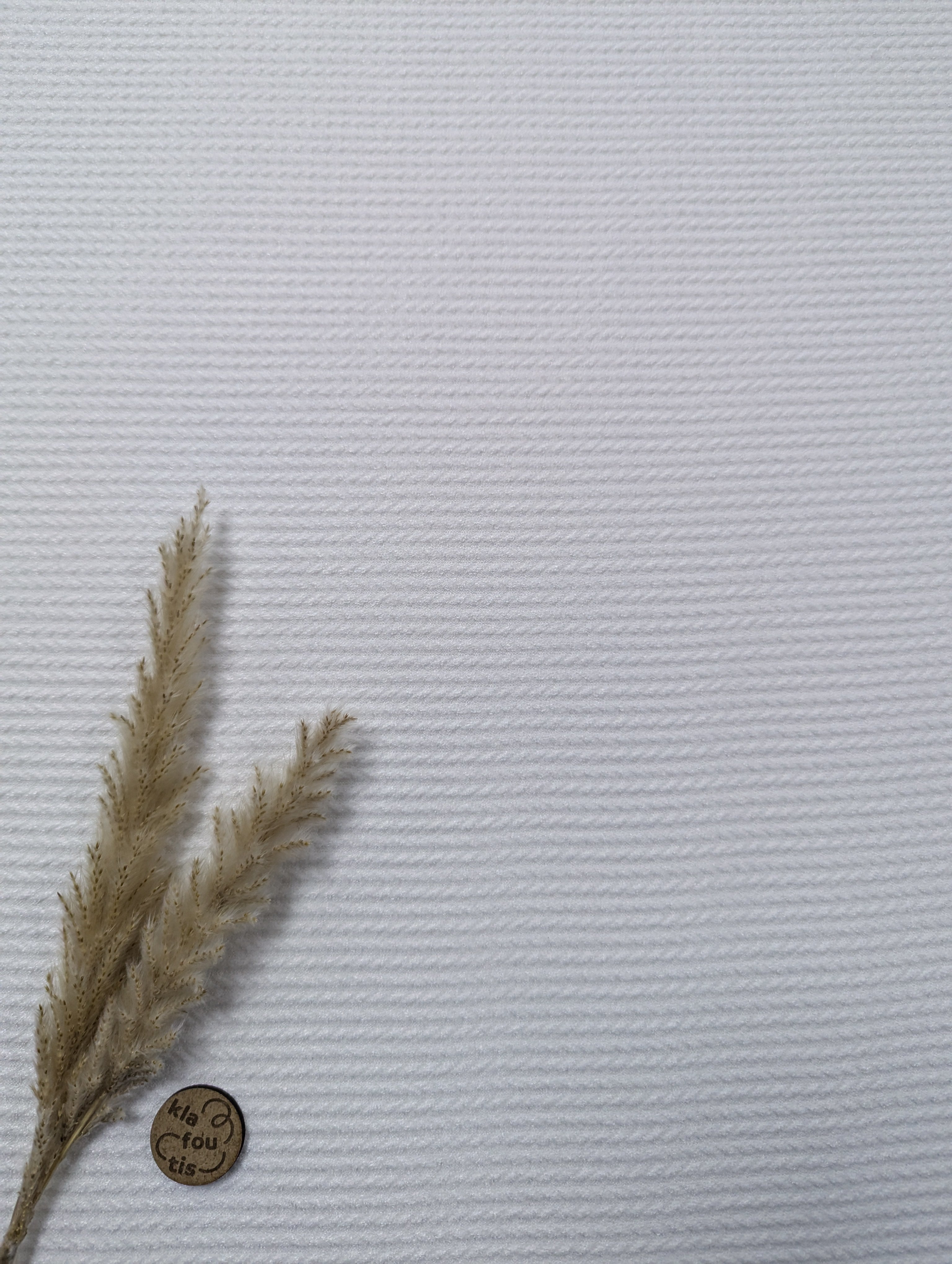 Maille effet tricot torsadé - Blanc