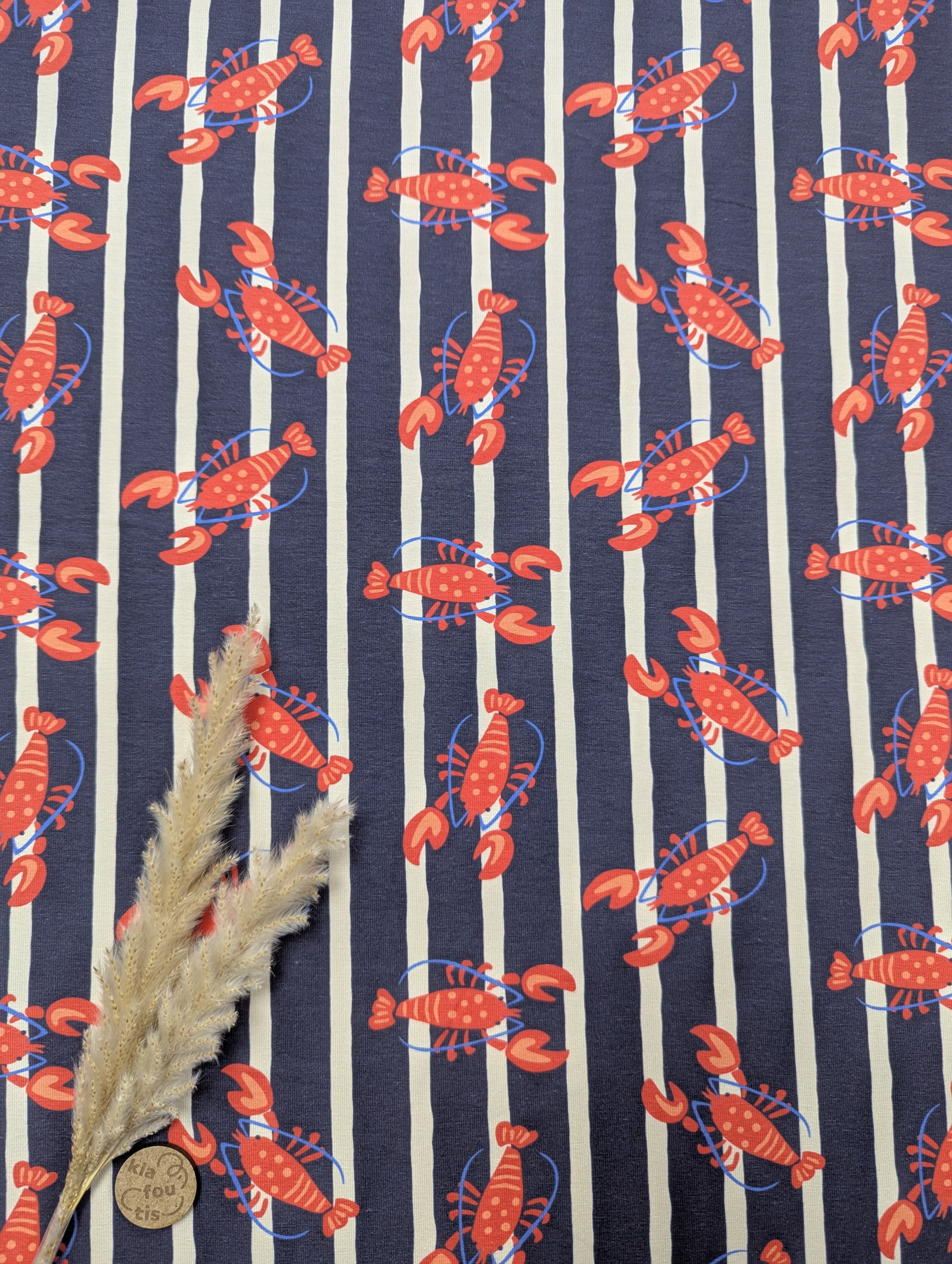 Jersey de coton marine - mon copain le homard
