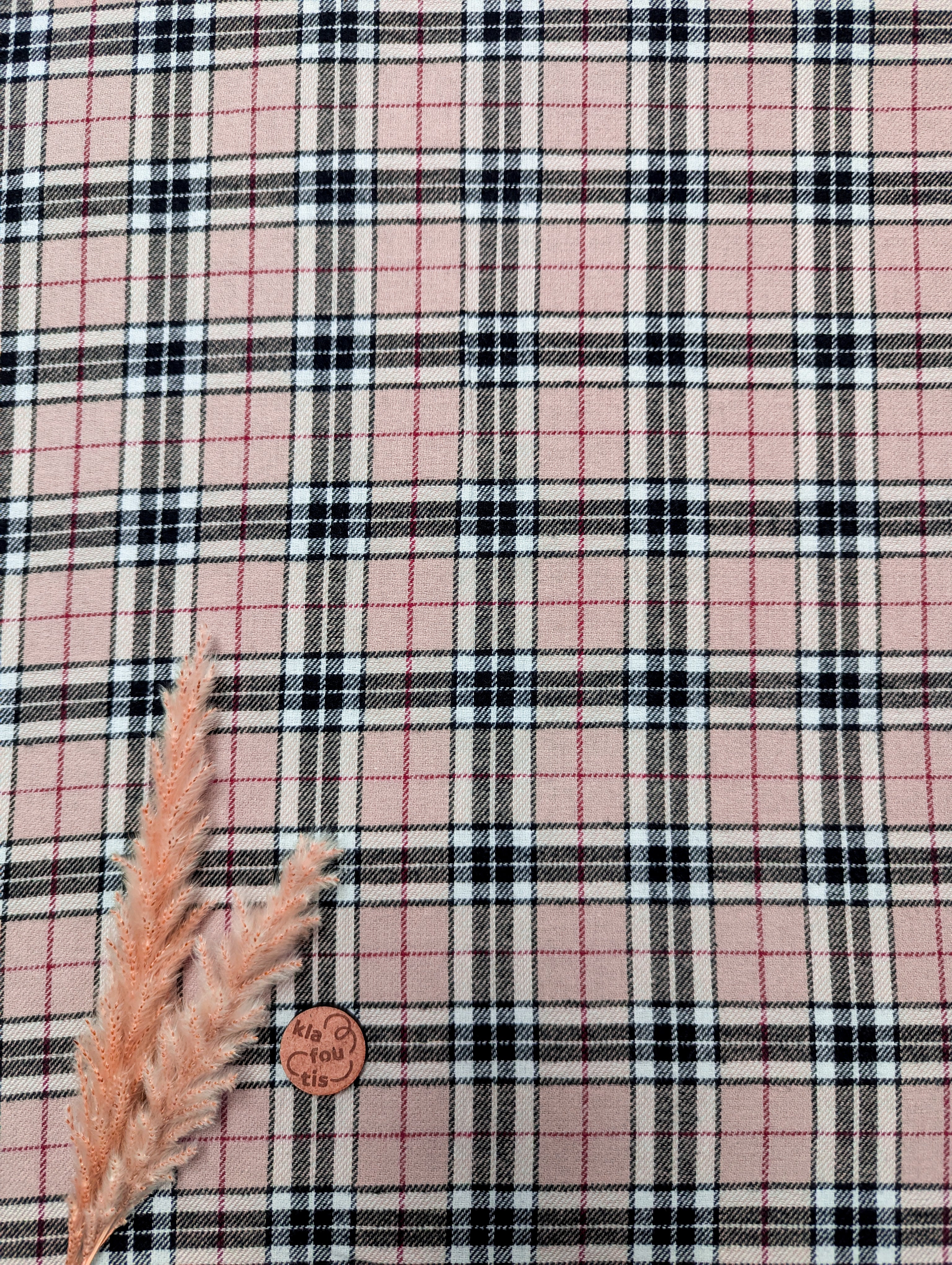 Flanelle de coton - effet Burberry