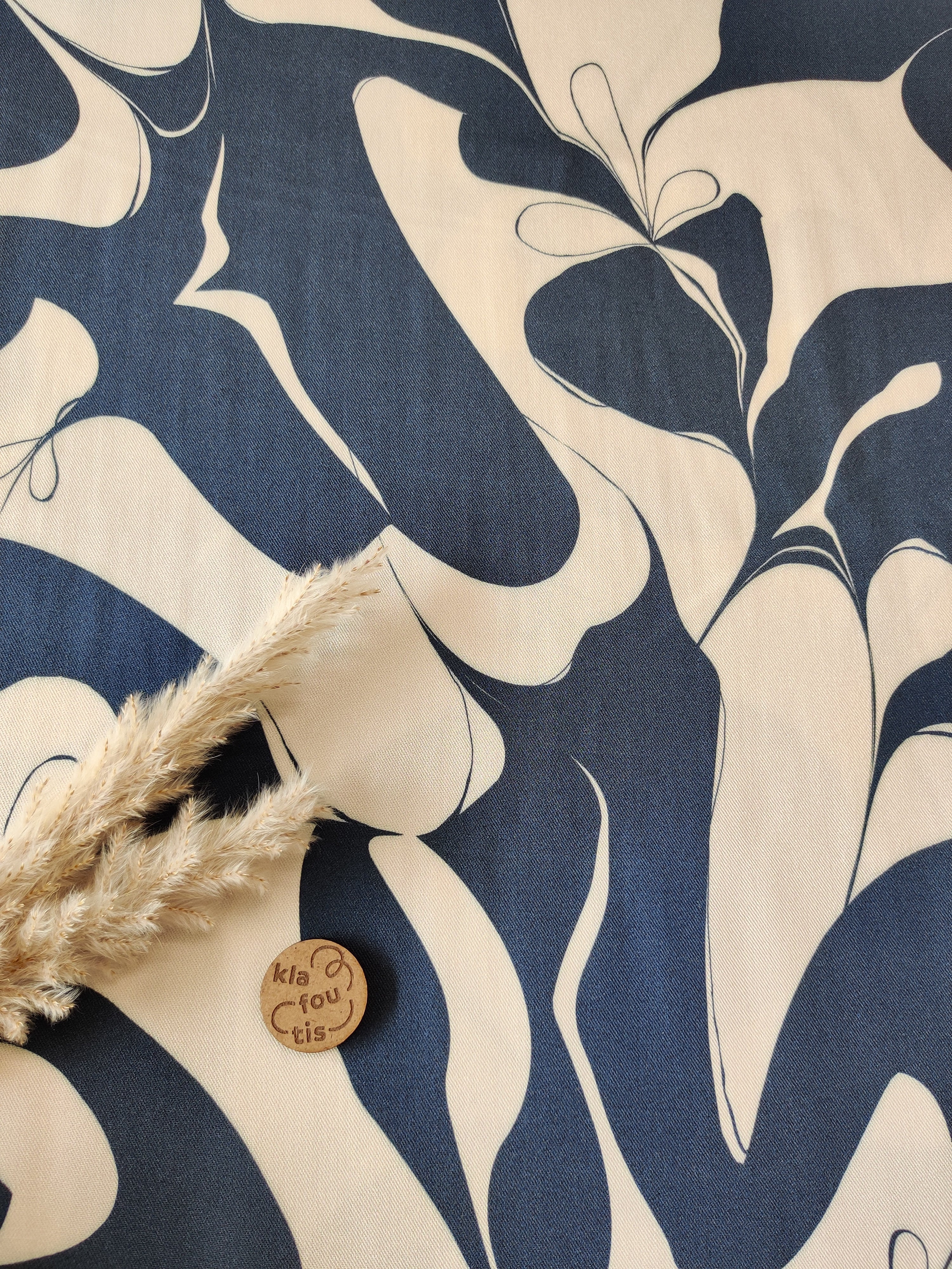 Twill de viscose - Ondes soyeuses