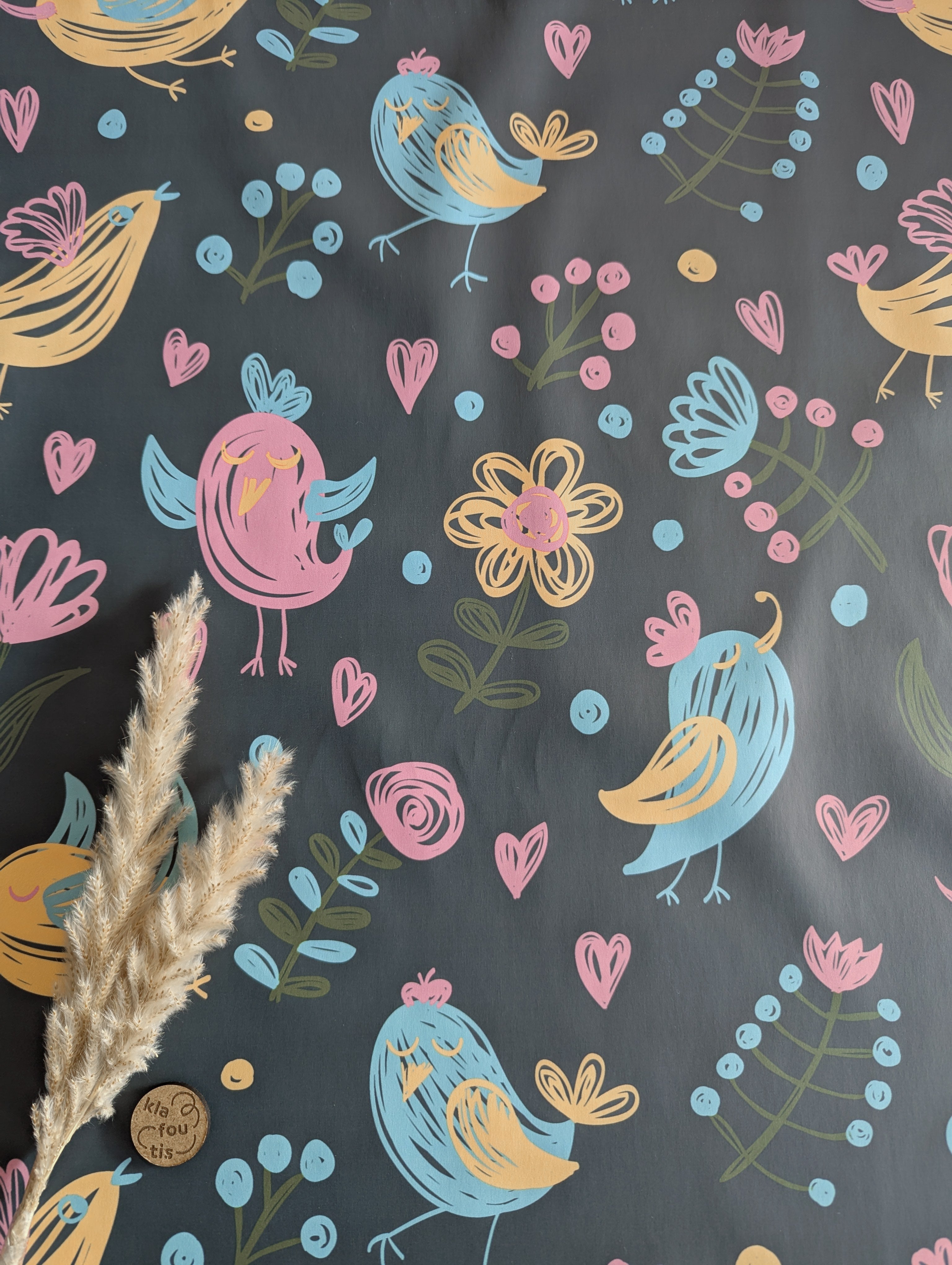 Imperméable doux gris bleu foncé - piou piou