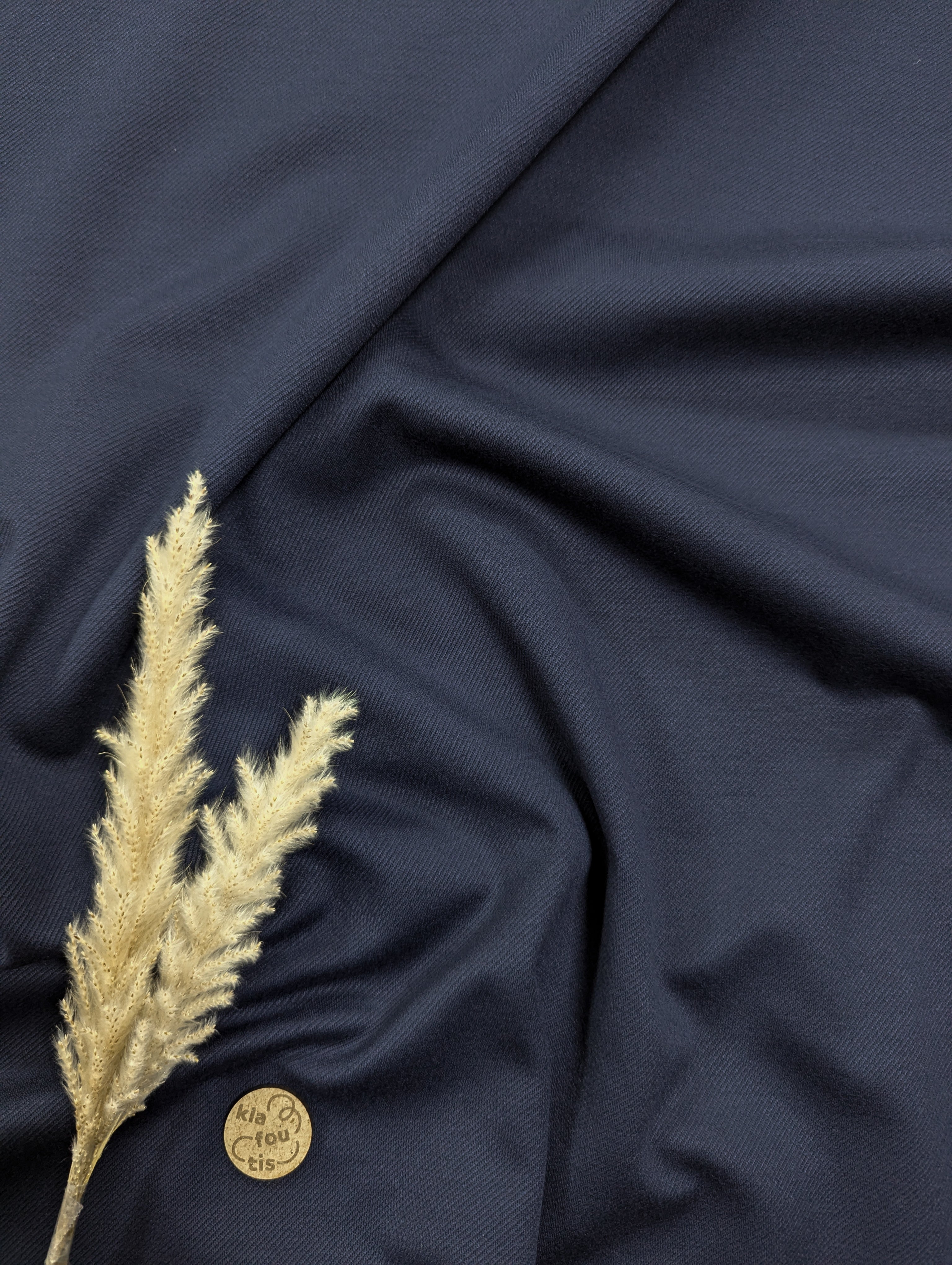 Twill extensible - bleu marine