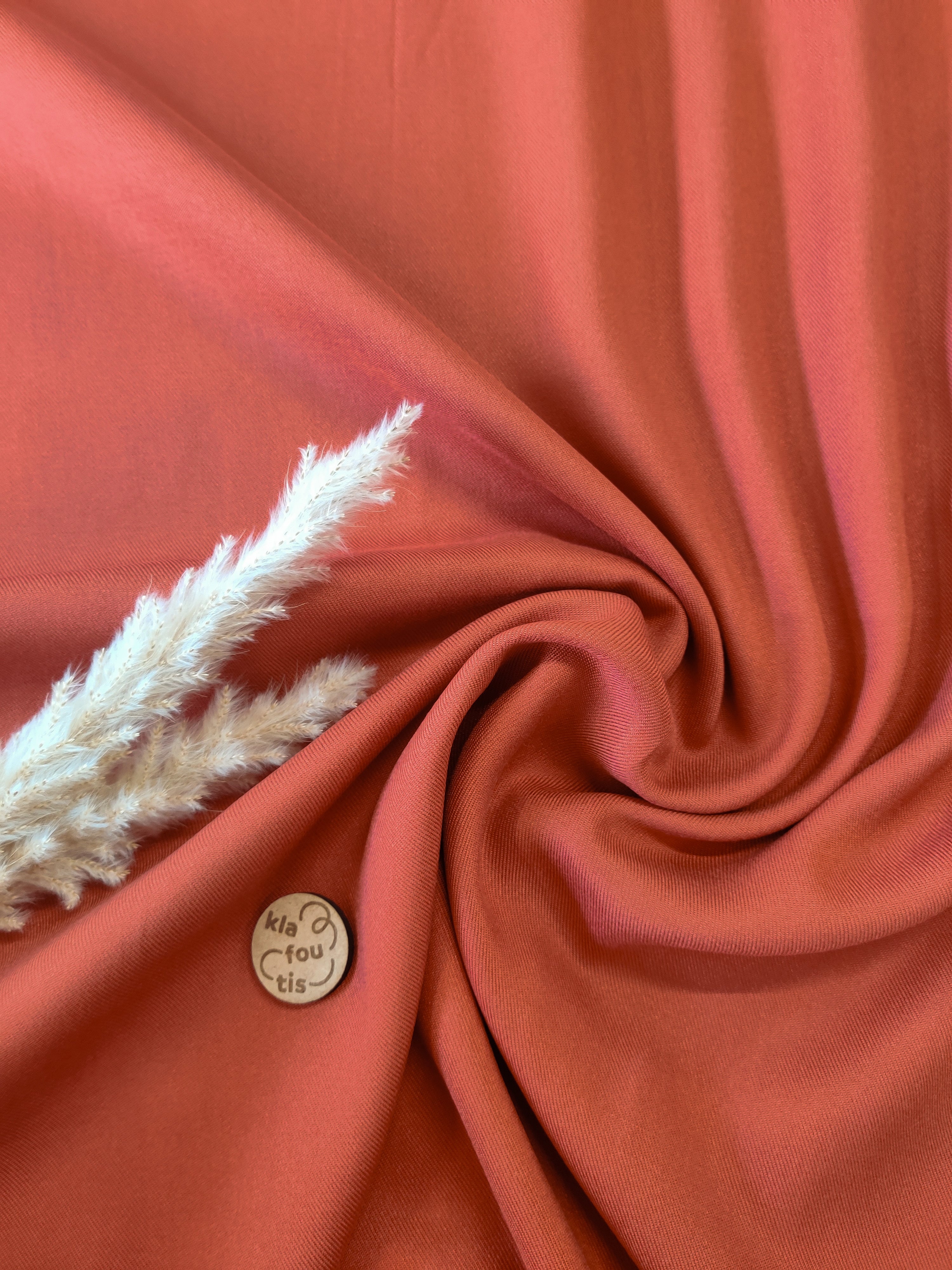 Twill de viscose - Terra