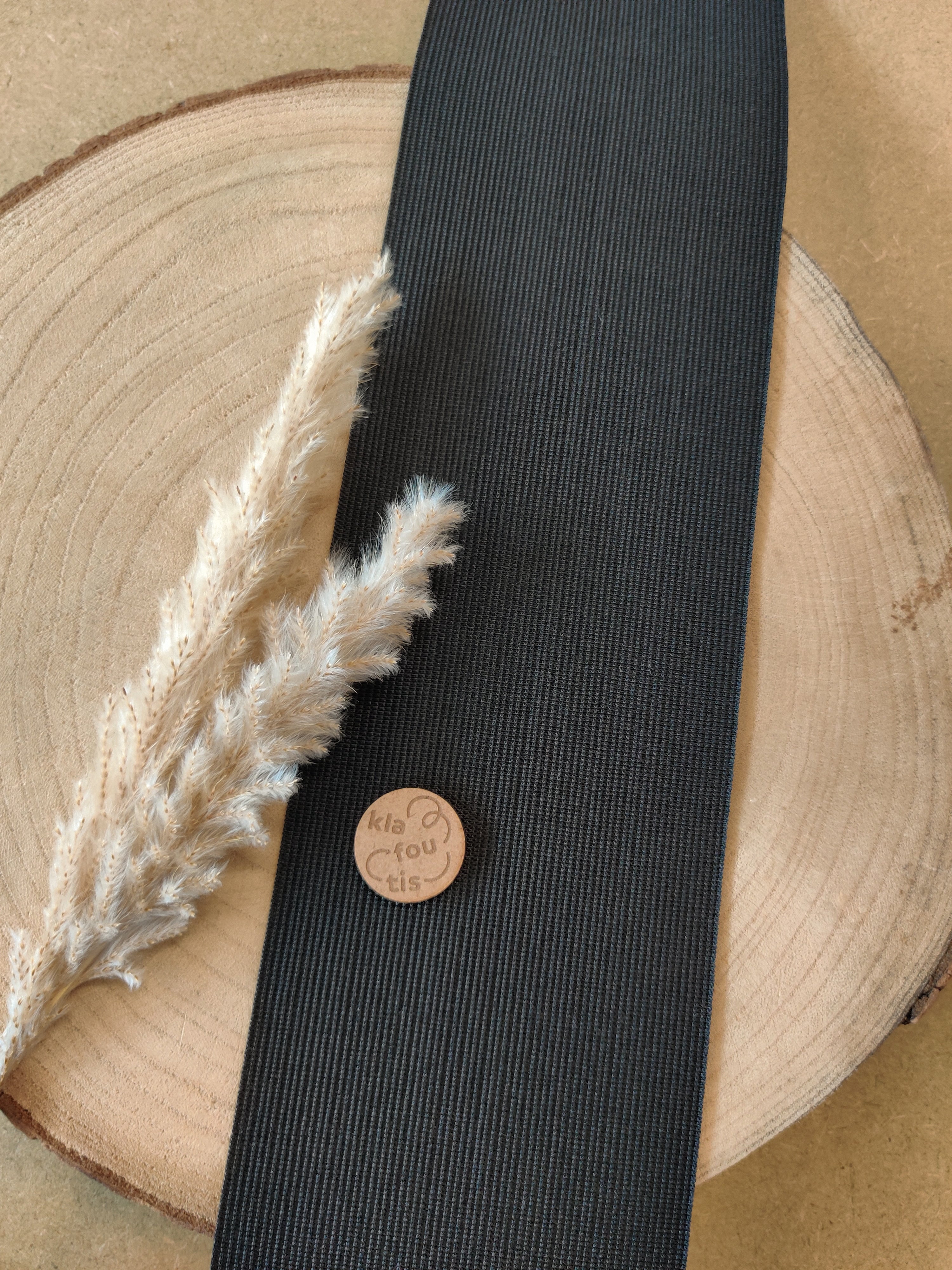 Elastique blanc ou noir 100 mm