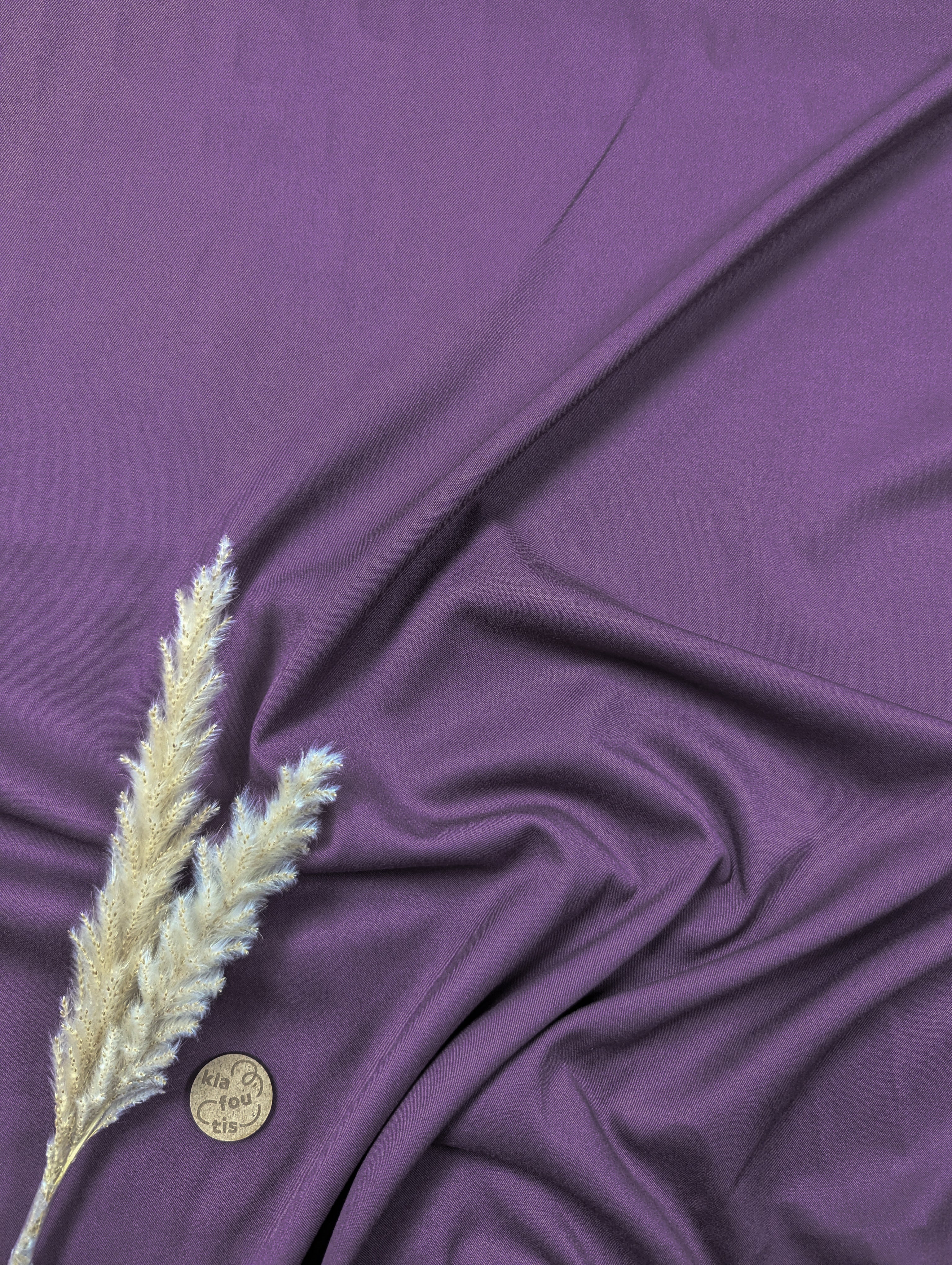 Twill de viscose - aubergine
