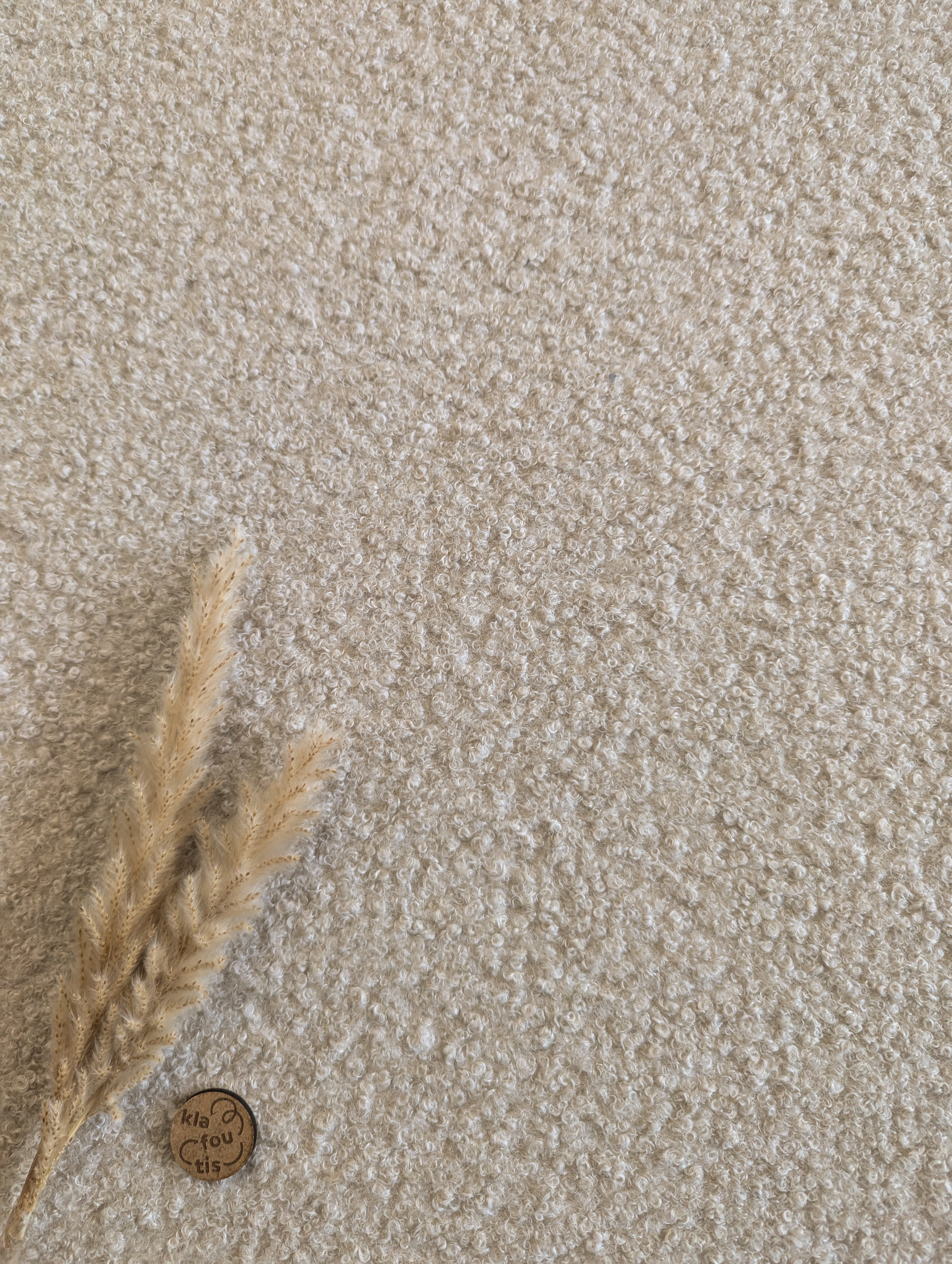 Bouclé - écru chiné
