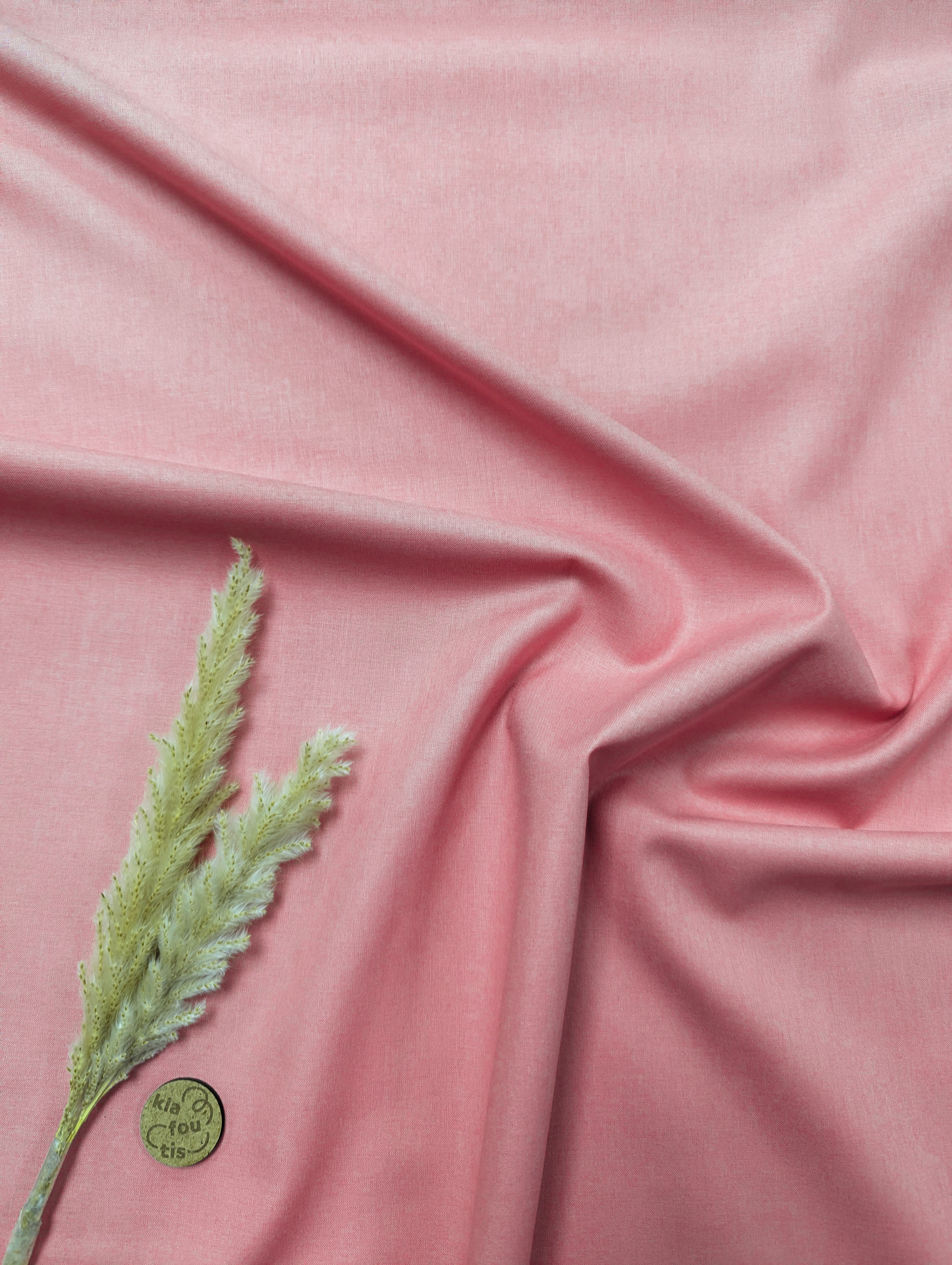Popeline de Coton - rose moyen