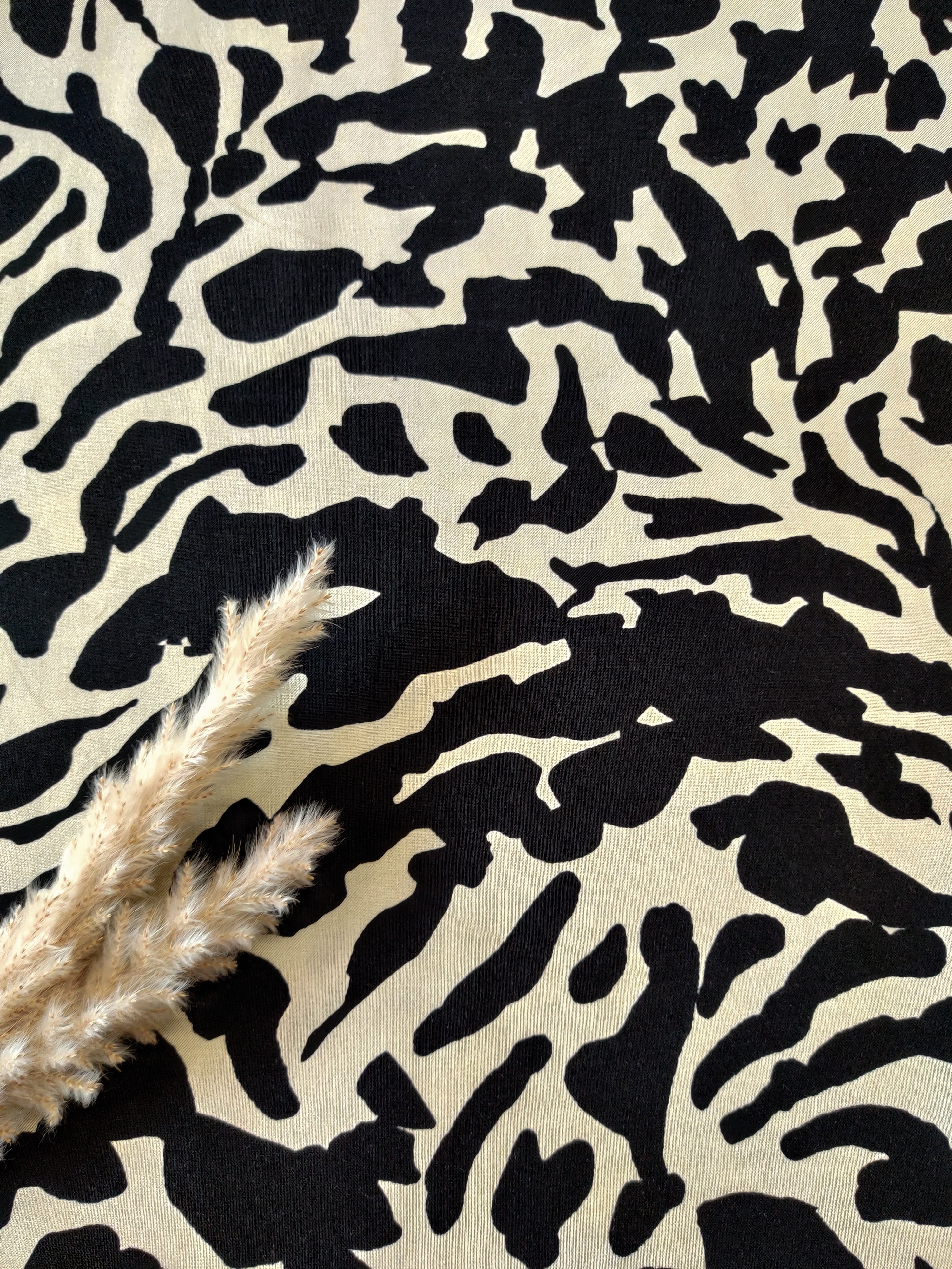 Popeline de bambou crème - Sauvage