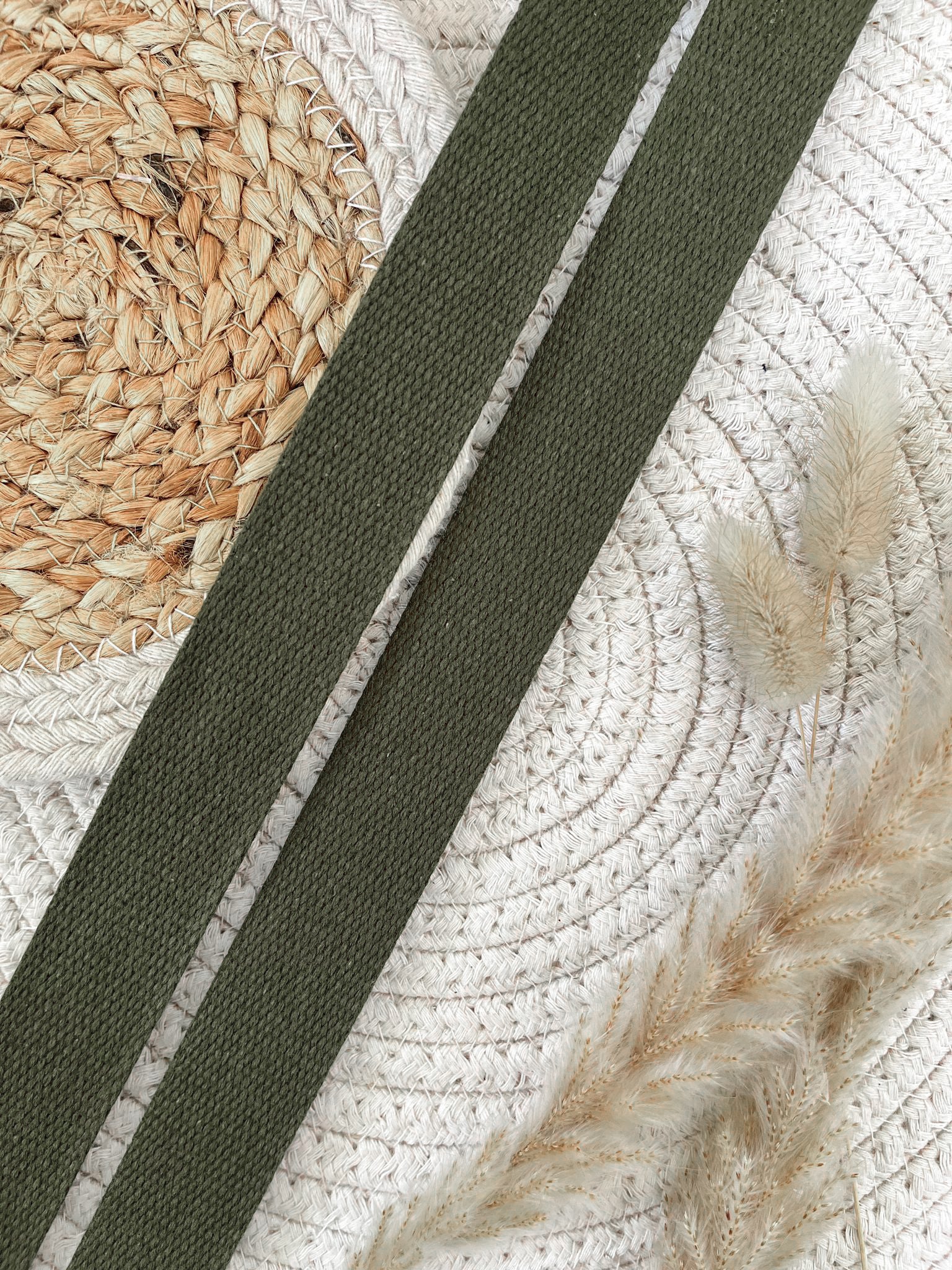 Sangle 100% coton - vert kaki