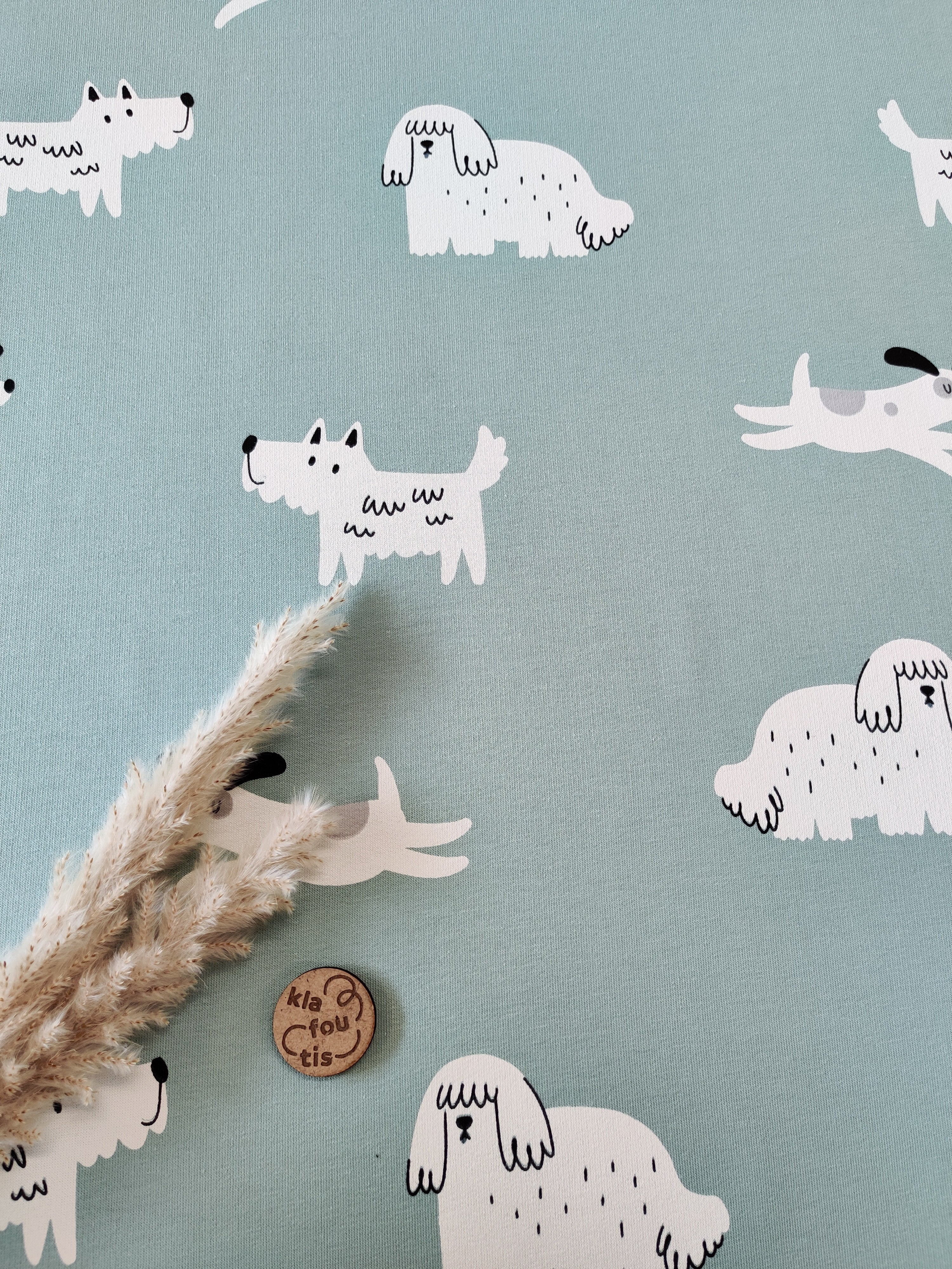 French Terry bleu clair - Cabots rigolos