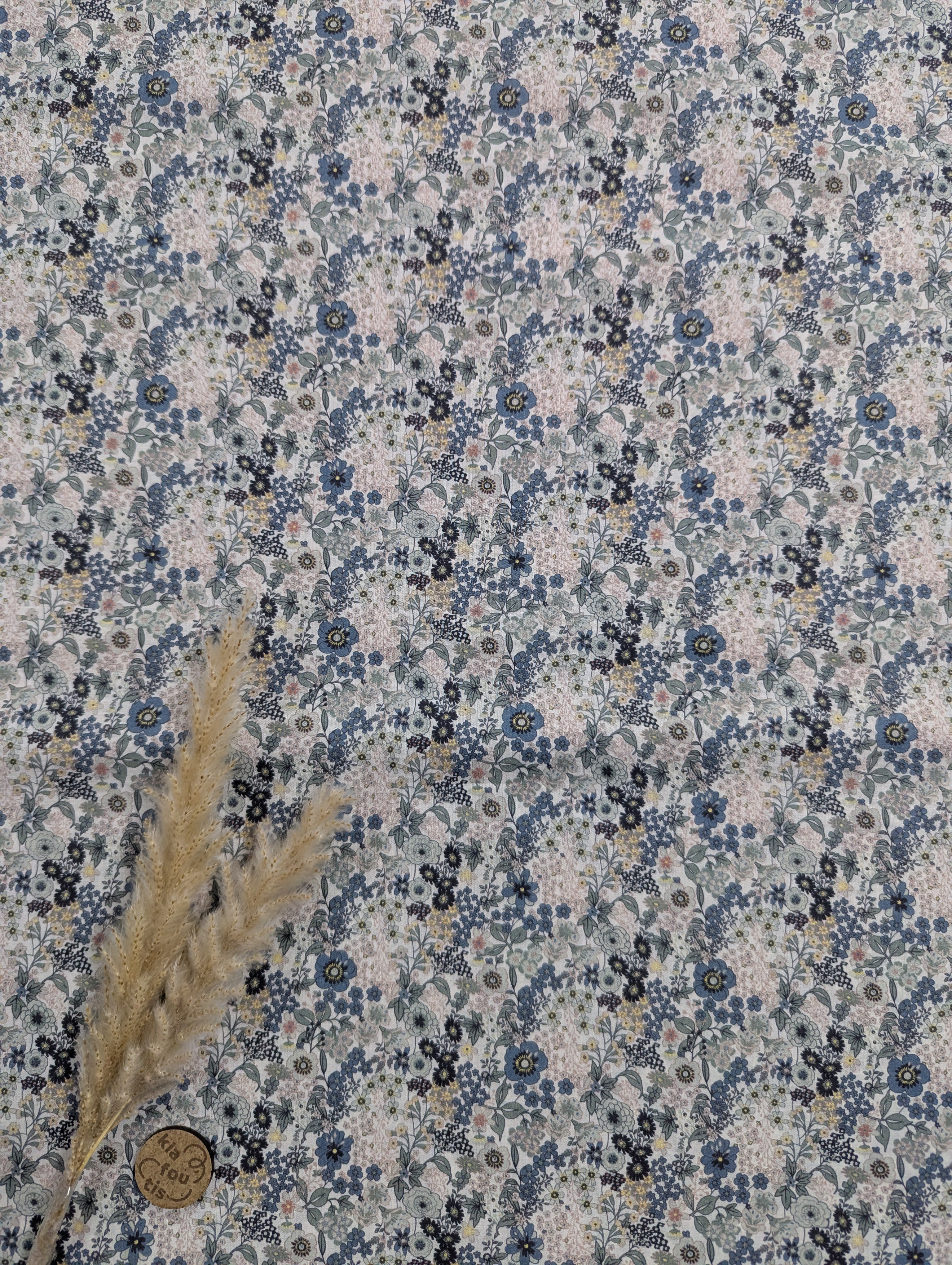 Voile de coton blanc - effet liberty élégant
