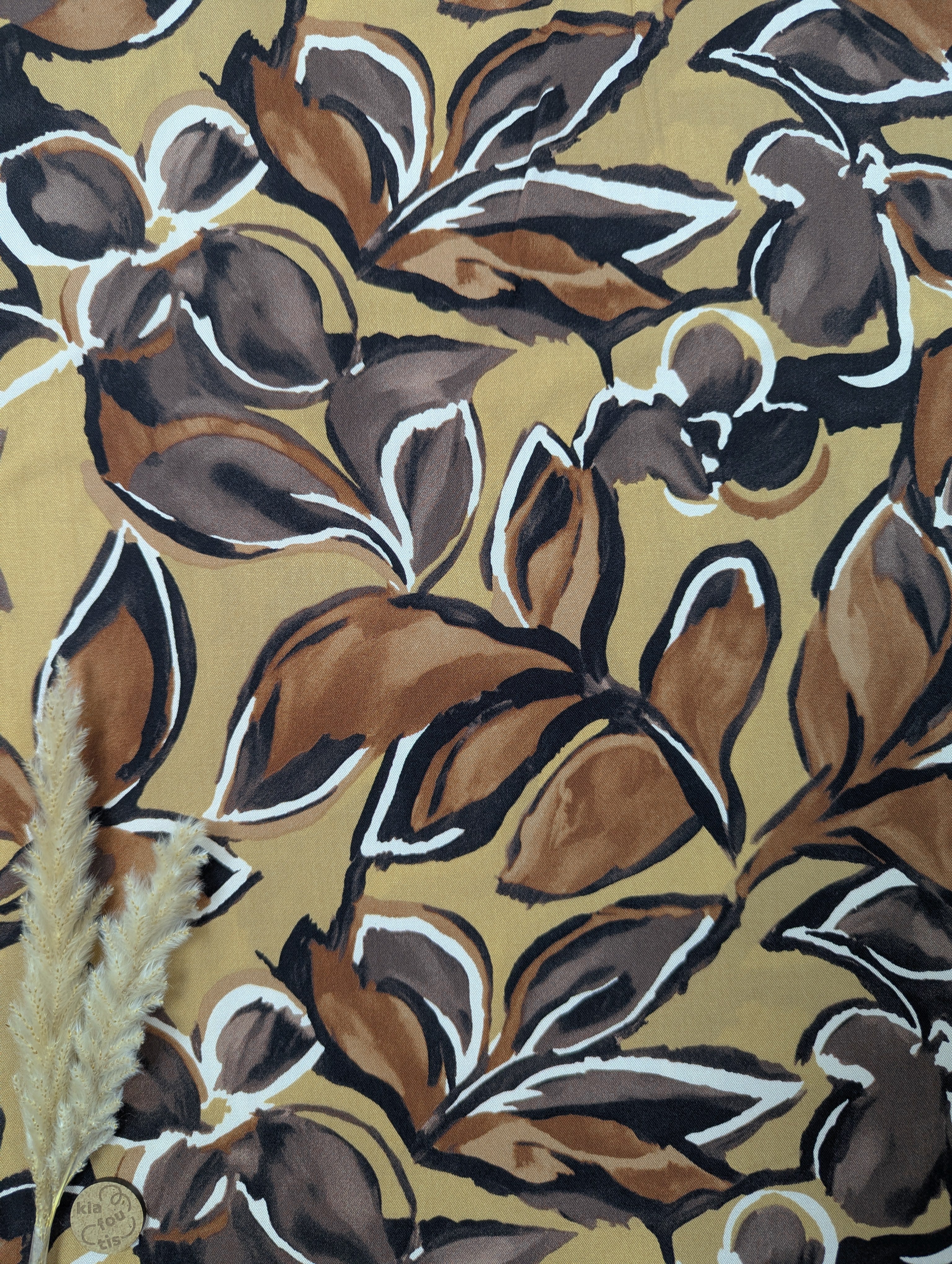 Twill de viscose camel - inspiration automnale