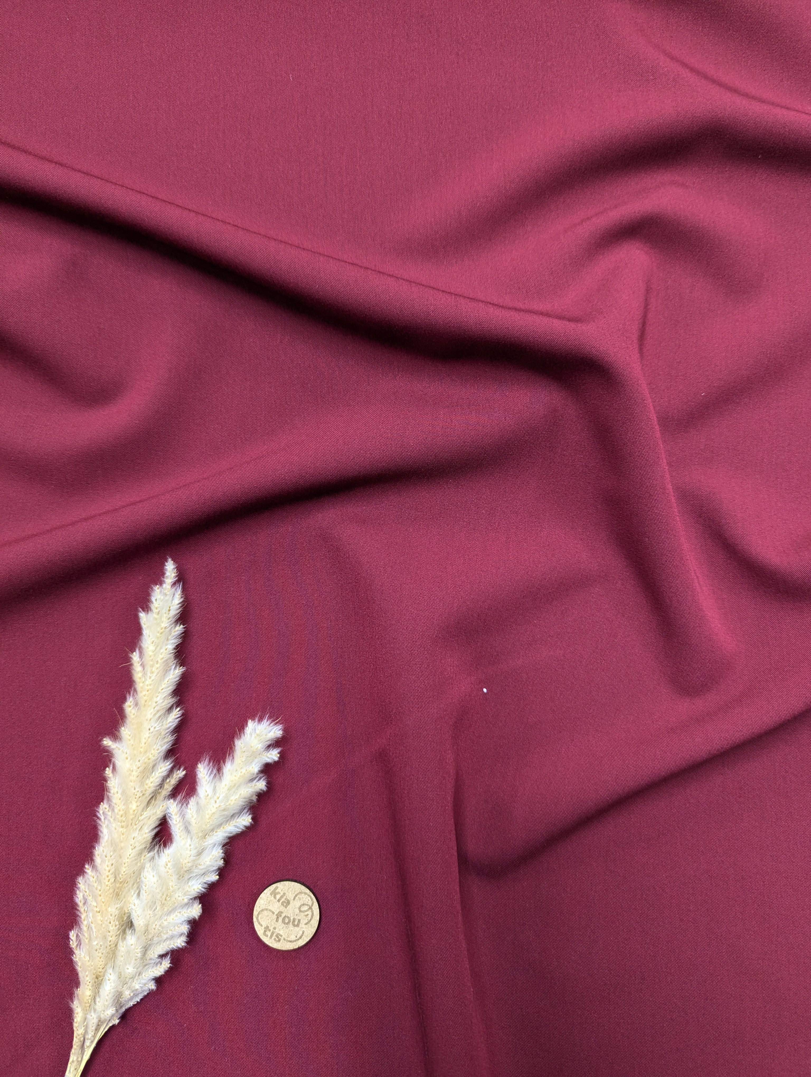 Gabardine légère - Bordeaux
