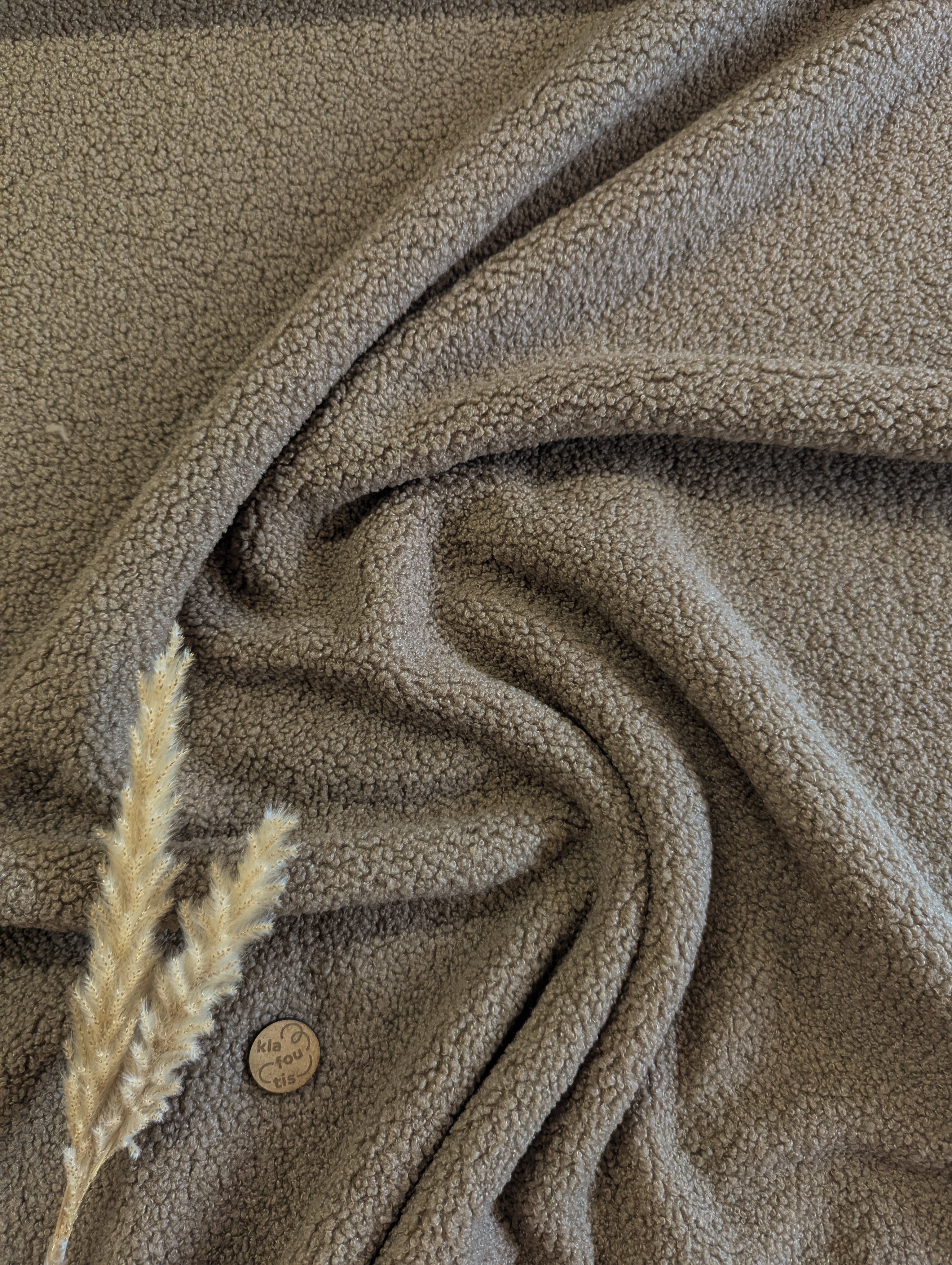 Teddy bouclé - taupe camel