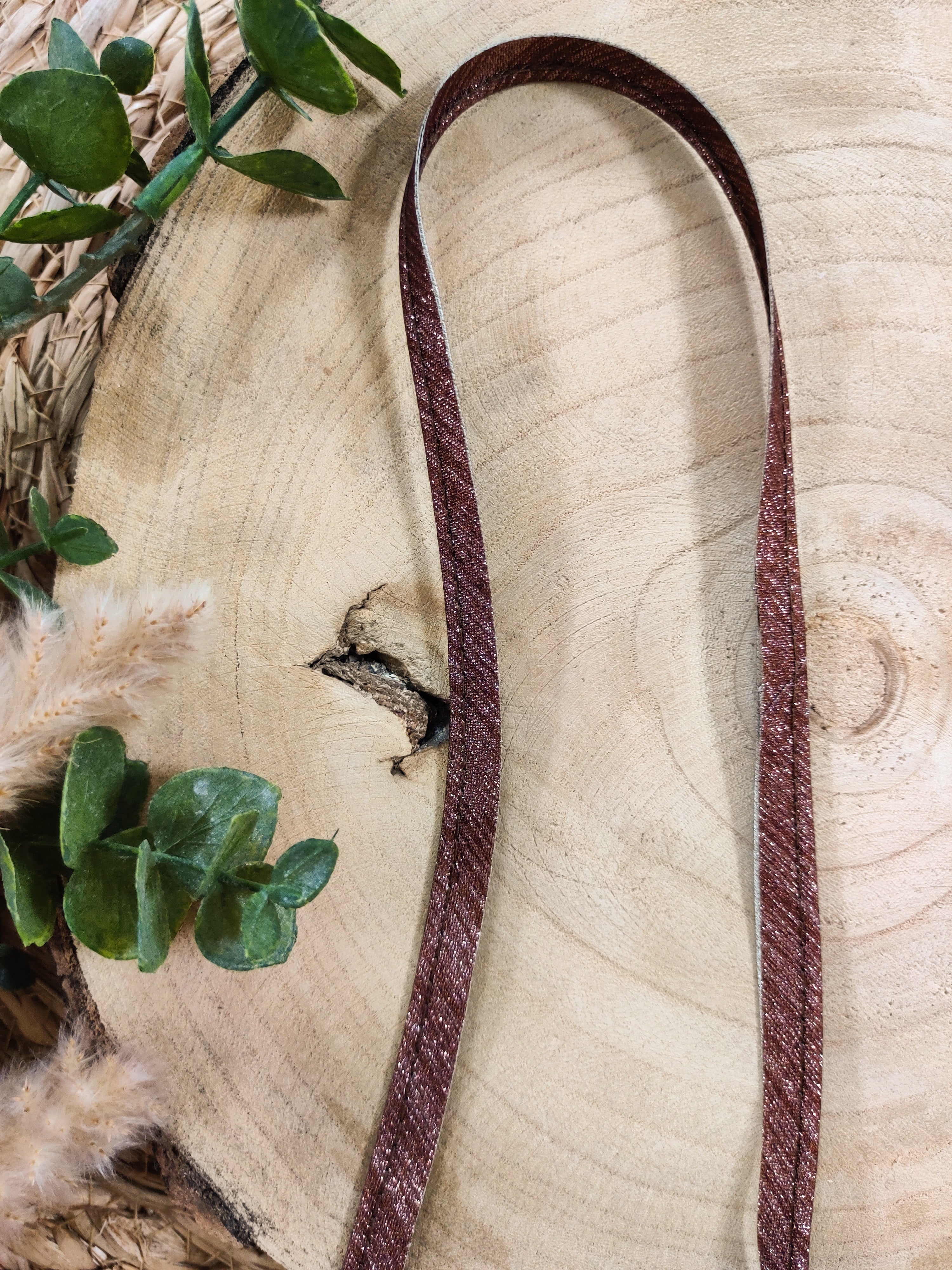 Passepoil bronze lurex