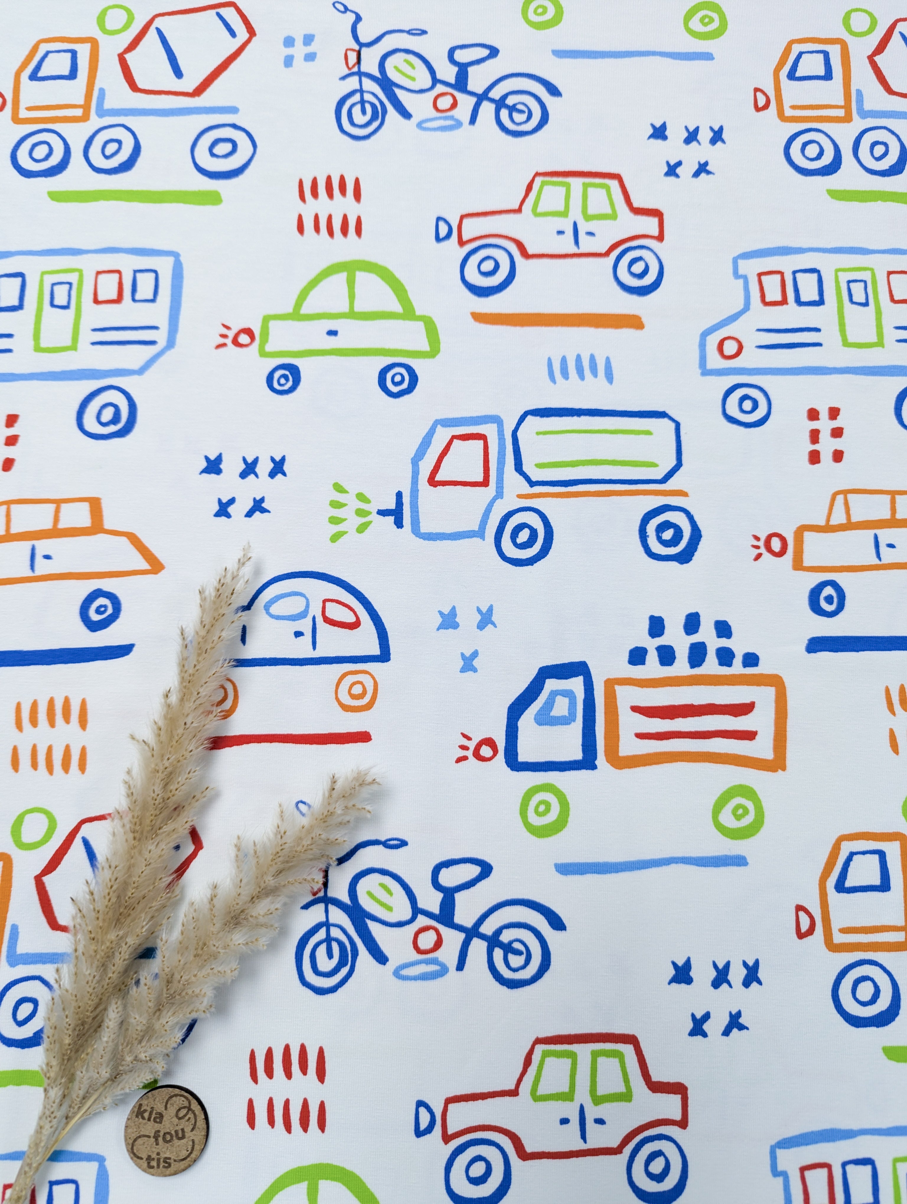 Jersey de coton blanc - sur les routes