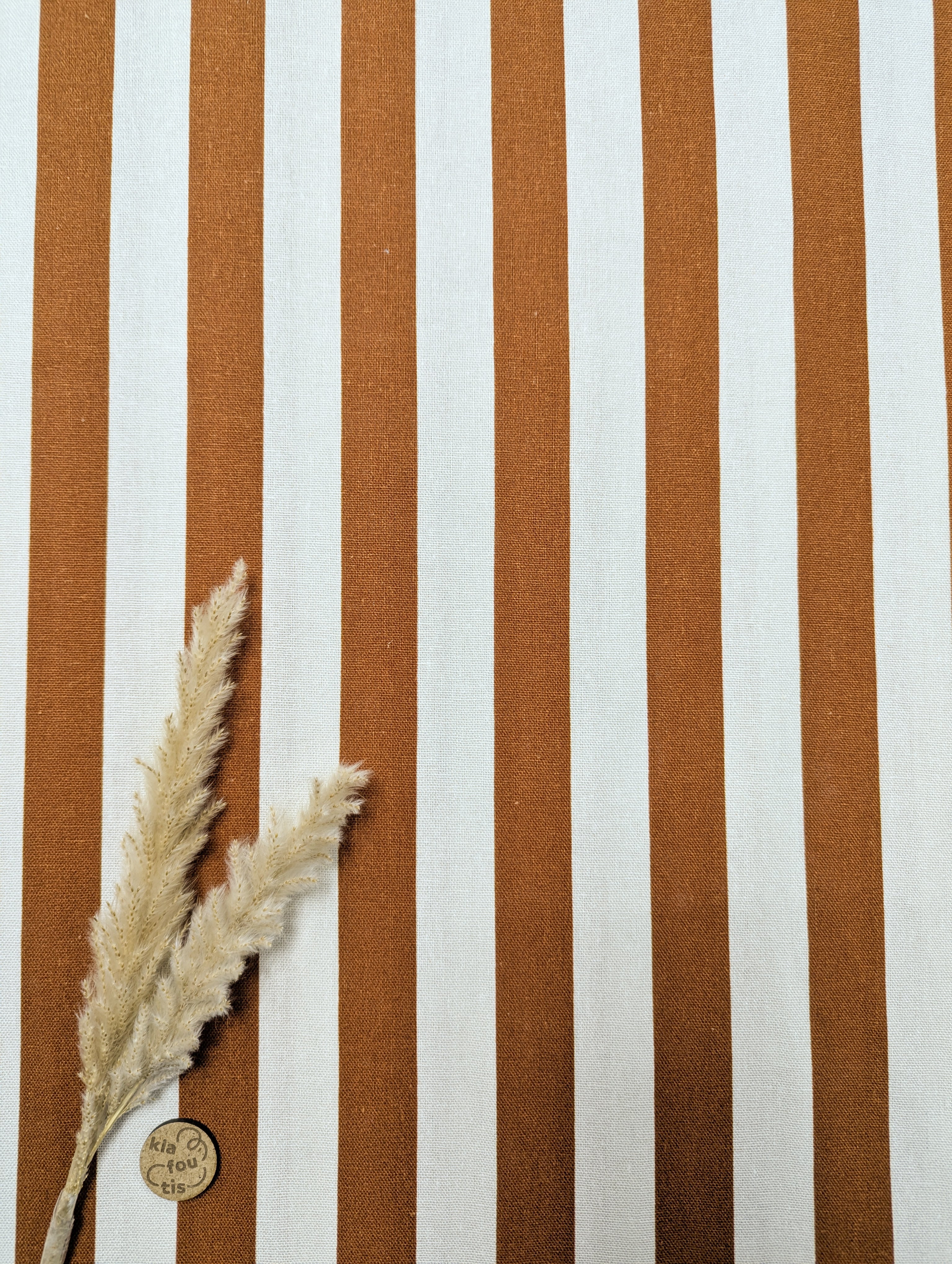 Lin viscose ligné - châtaigne