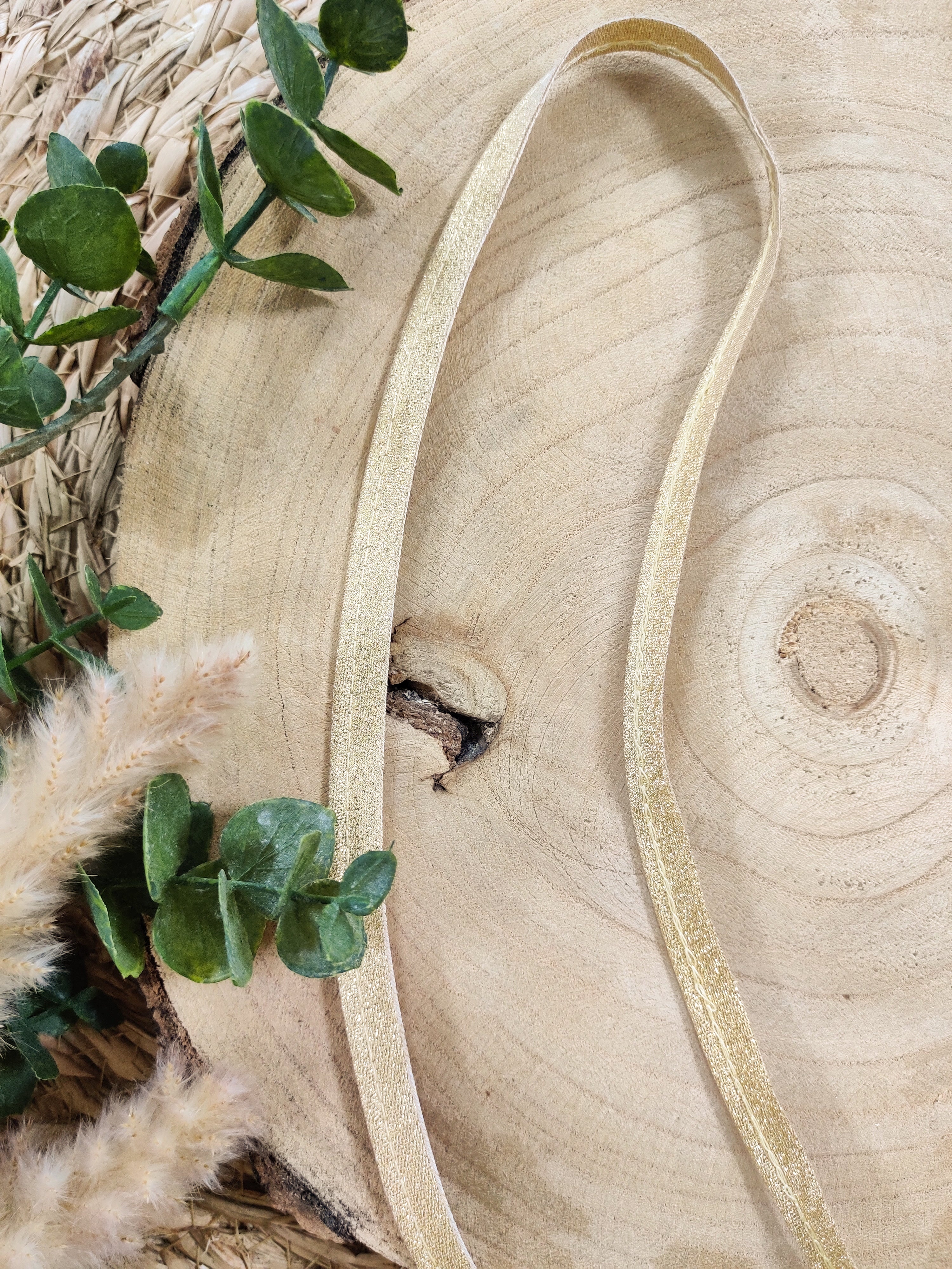 Passepoil doré clair lurex