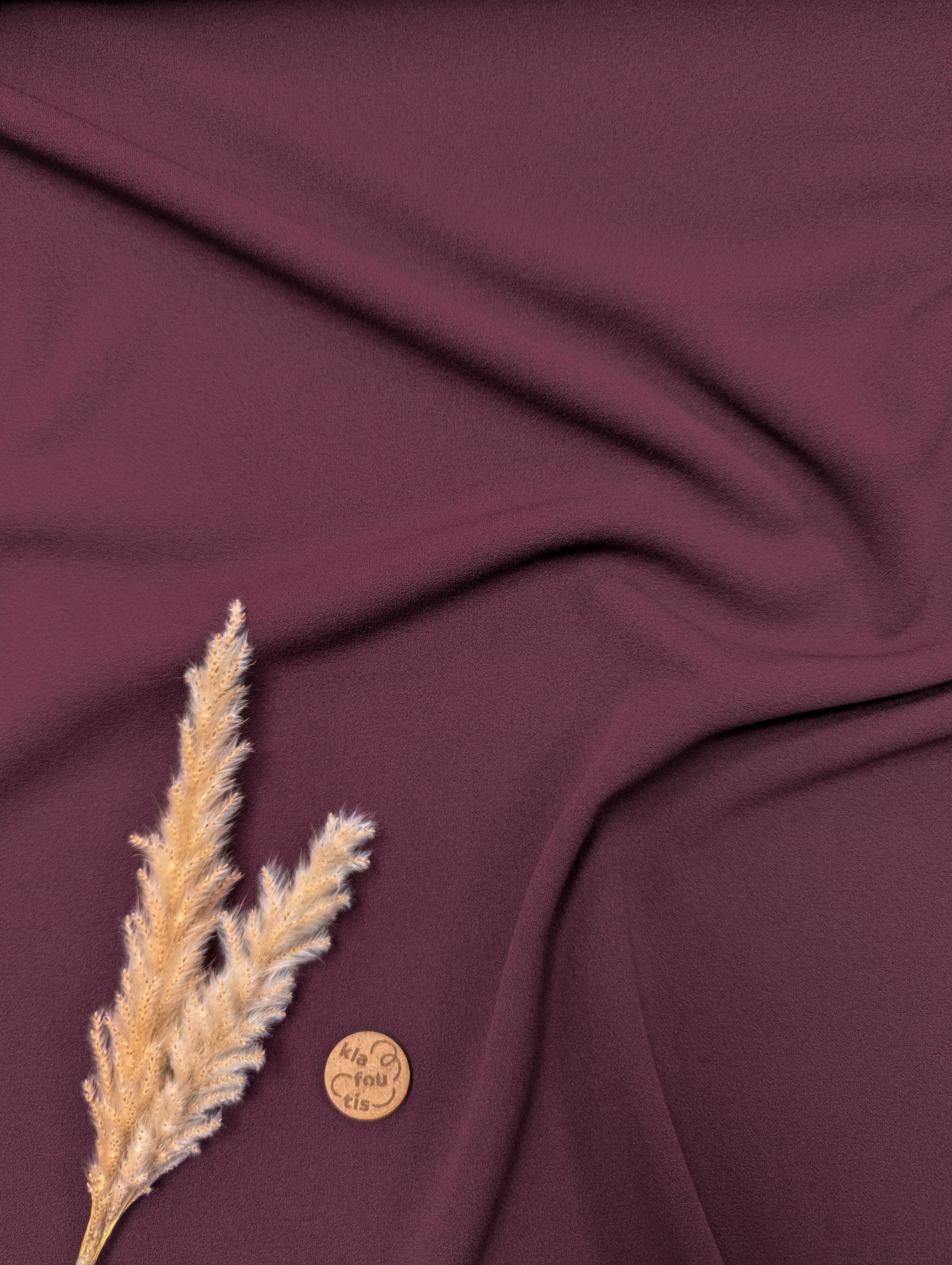 Crêpe de luxe stretch - bordeaux