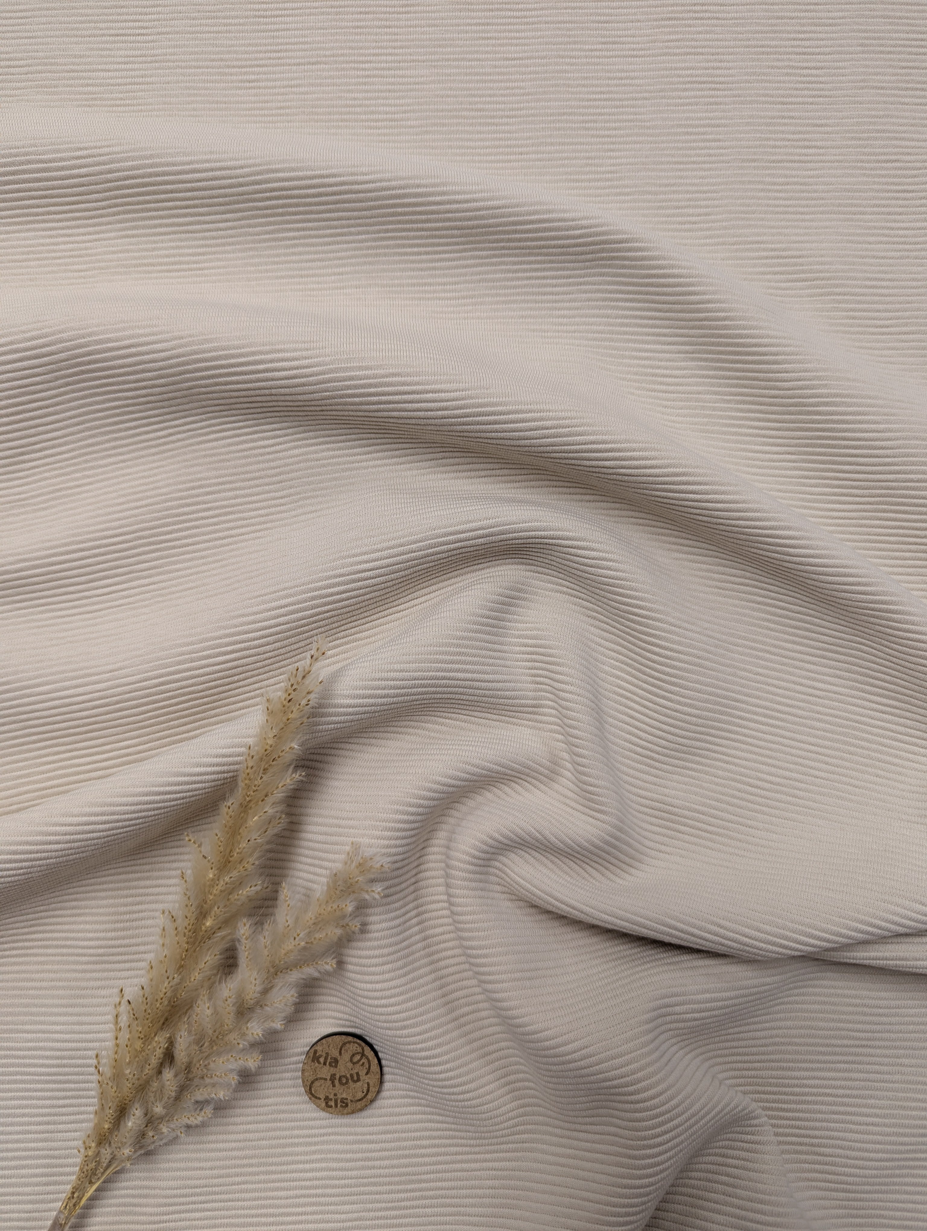 Jersey ottoman strié - sable