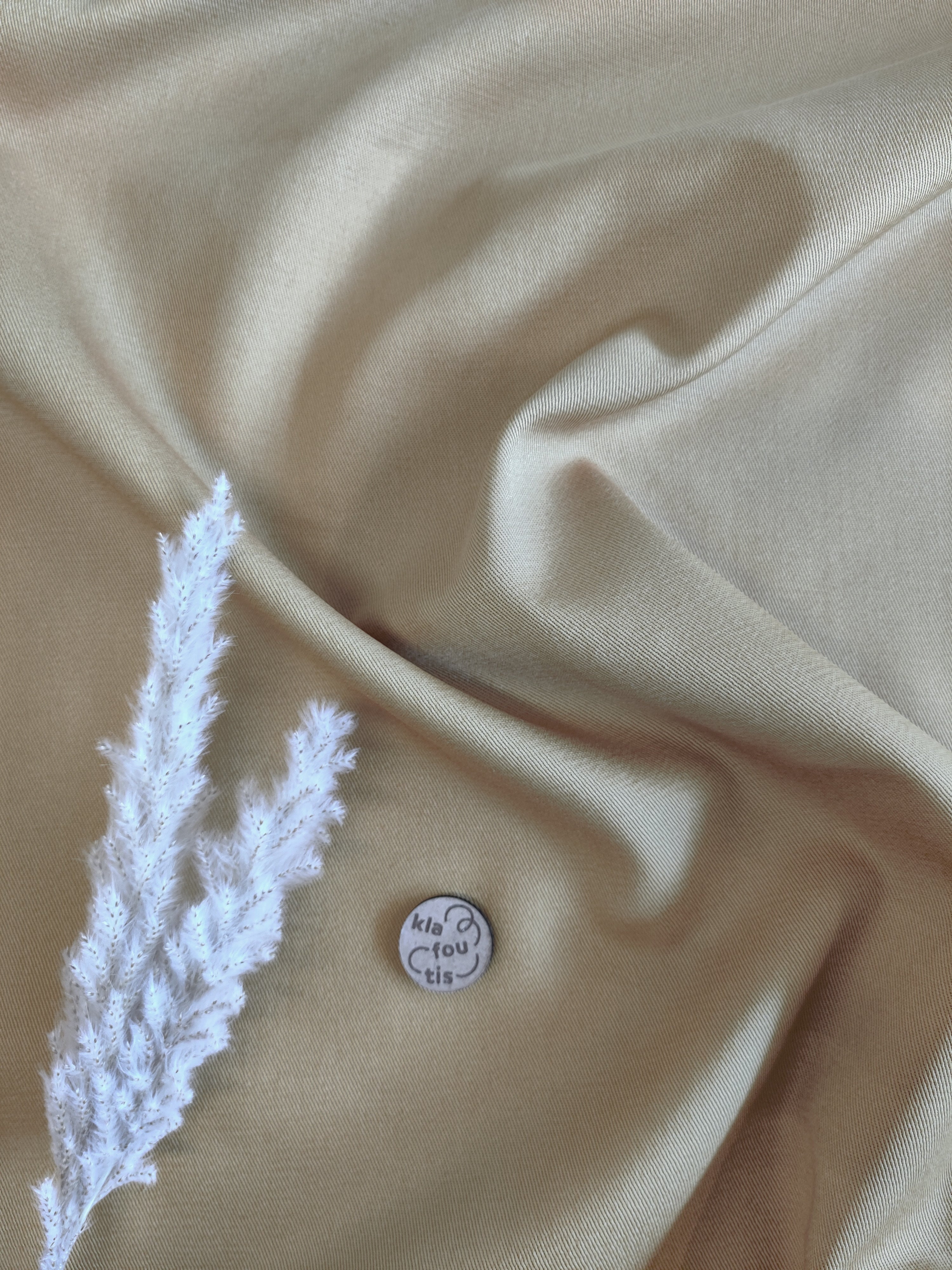 Sergé de coton - Beige