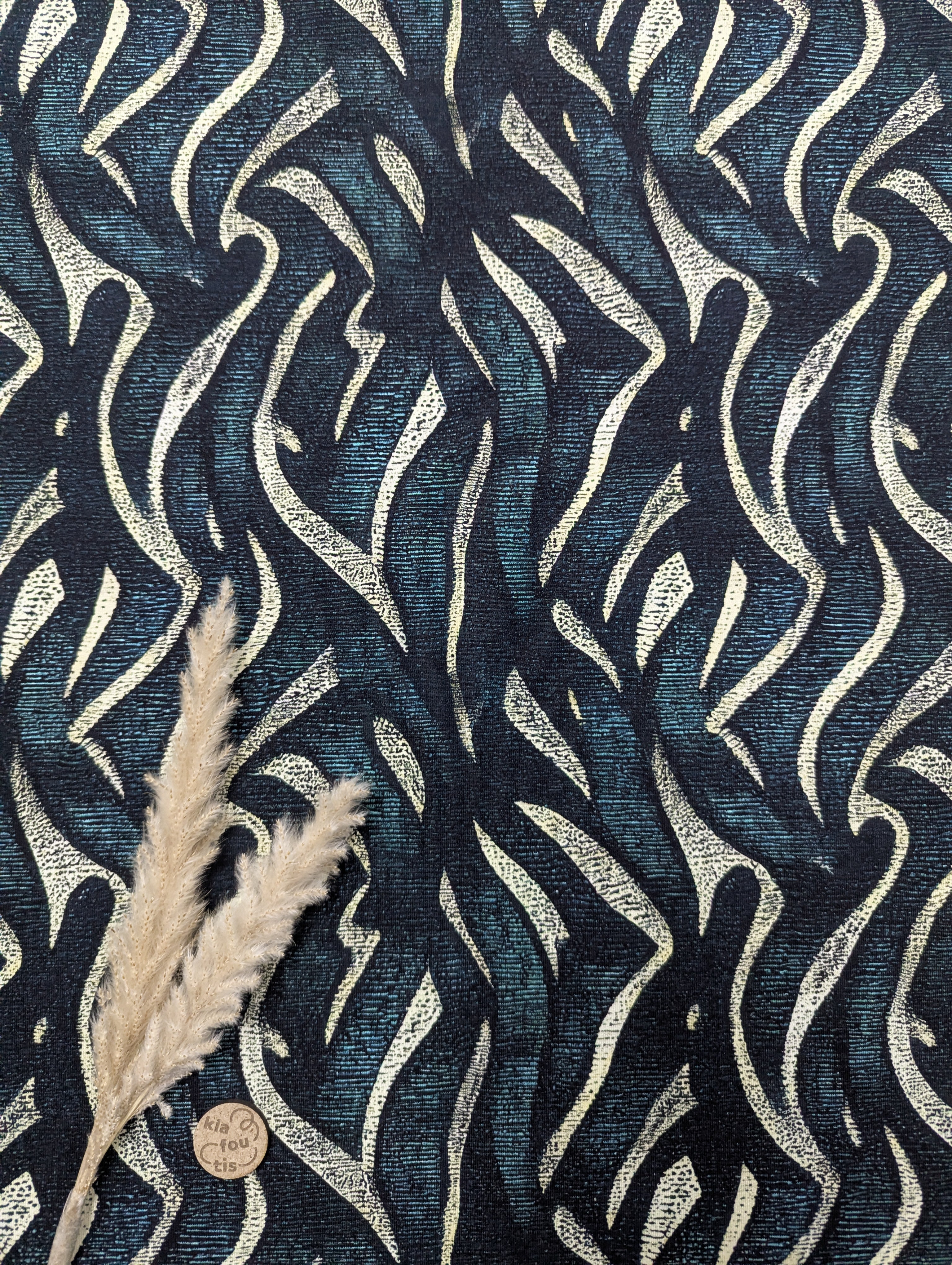 French Terry coton et modal - abstraction