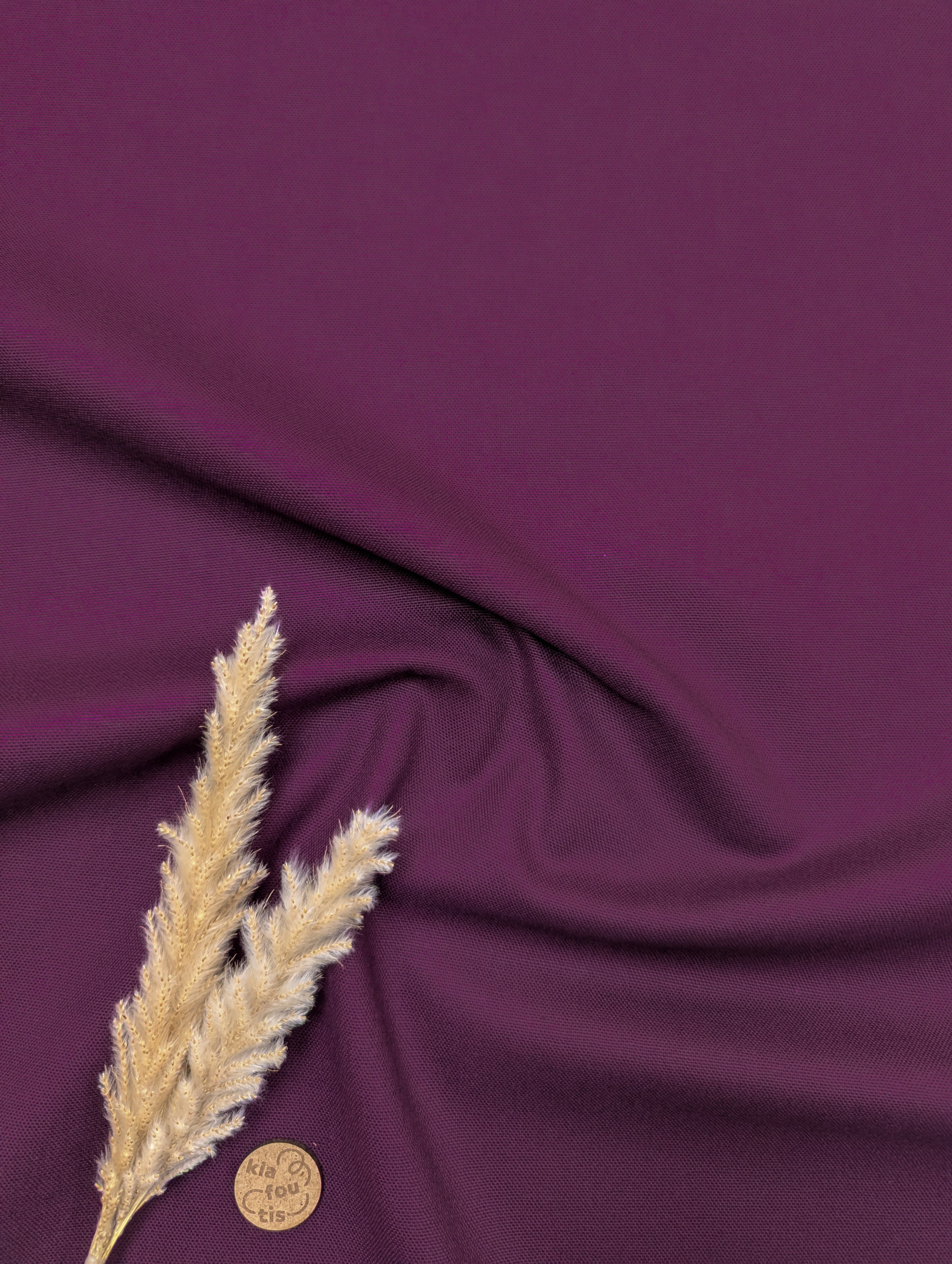 Canevas 100% coton - aubergine