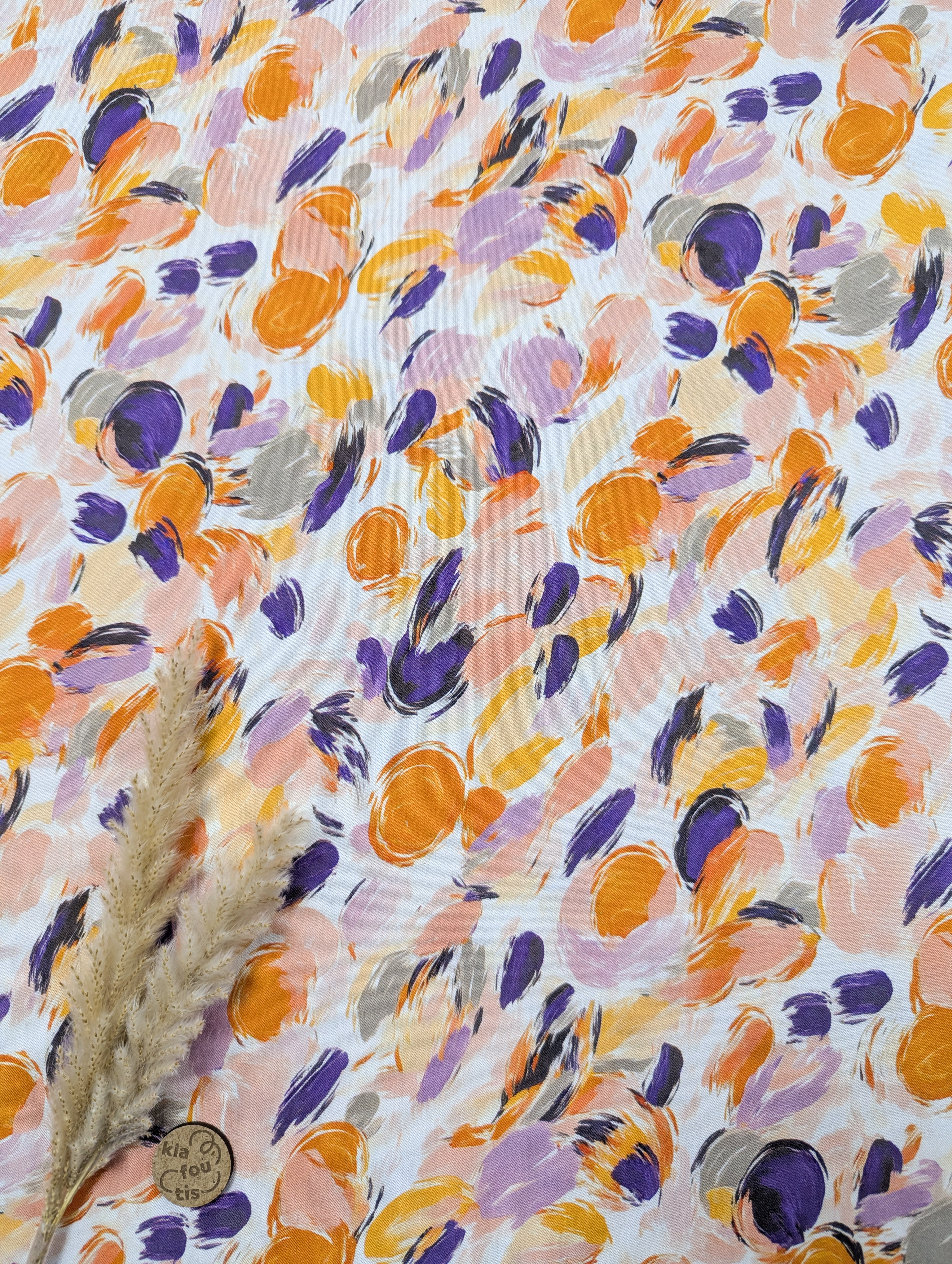 Popeline de viscose écru - orangeraie