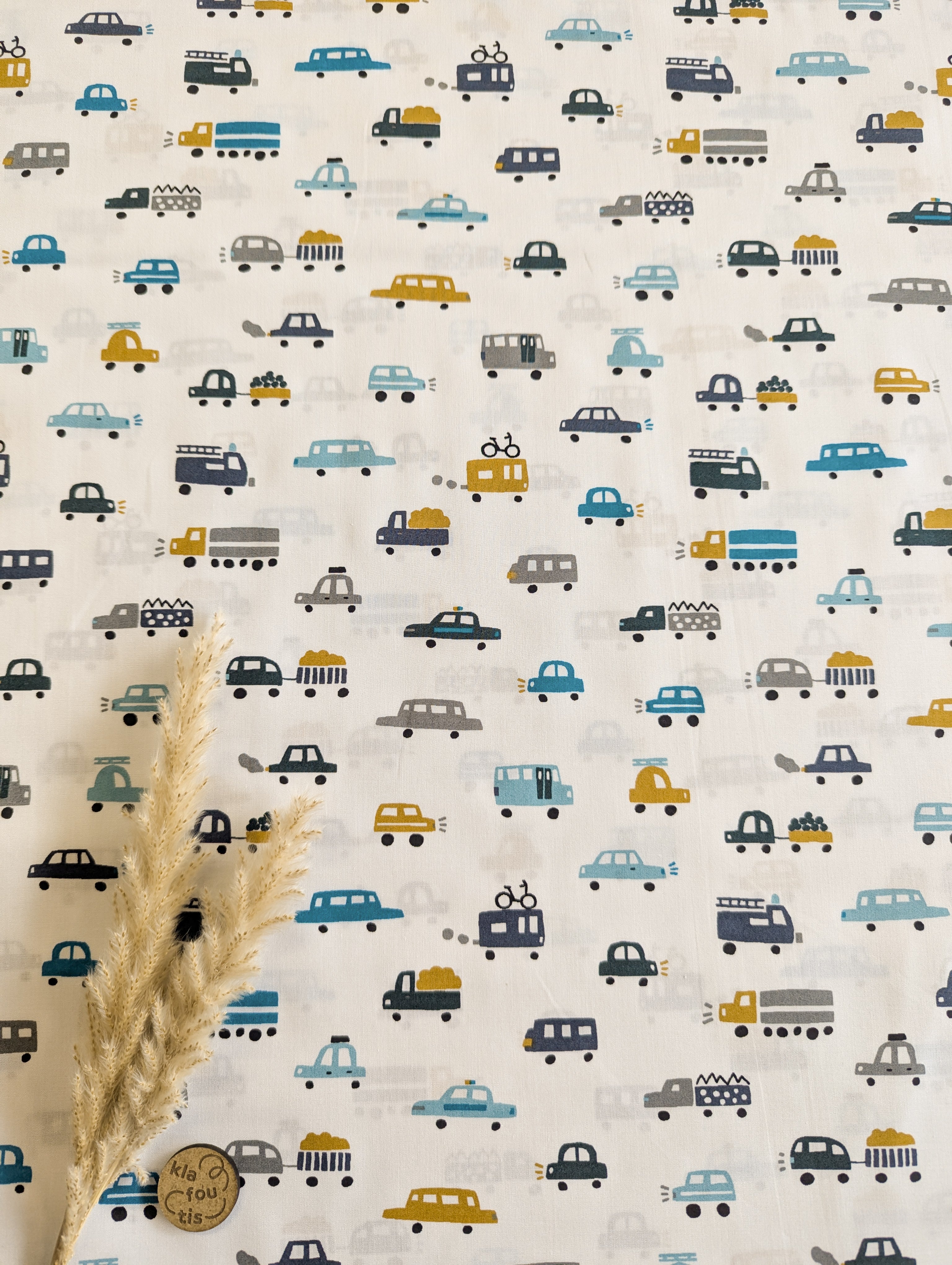 Popeline de coton blanc - sur la route