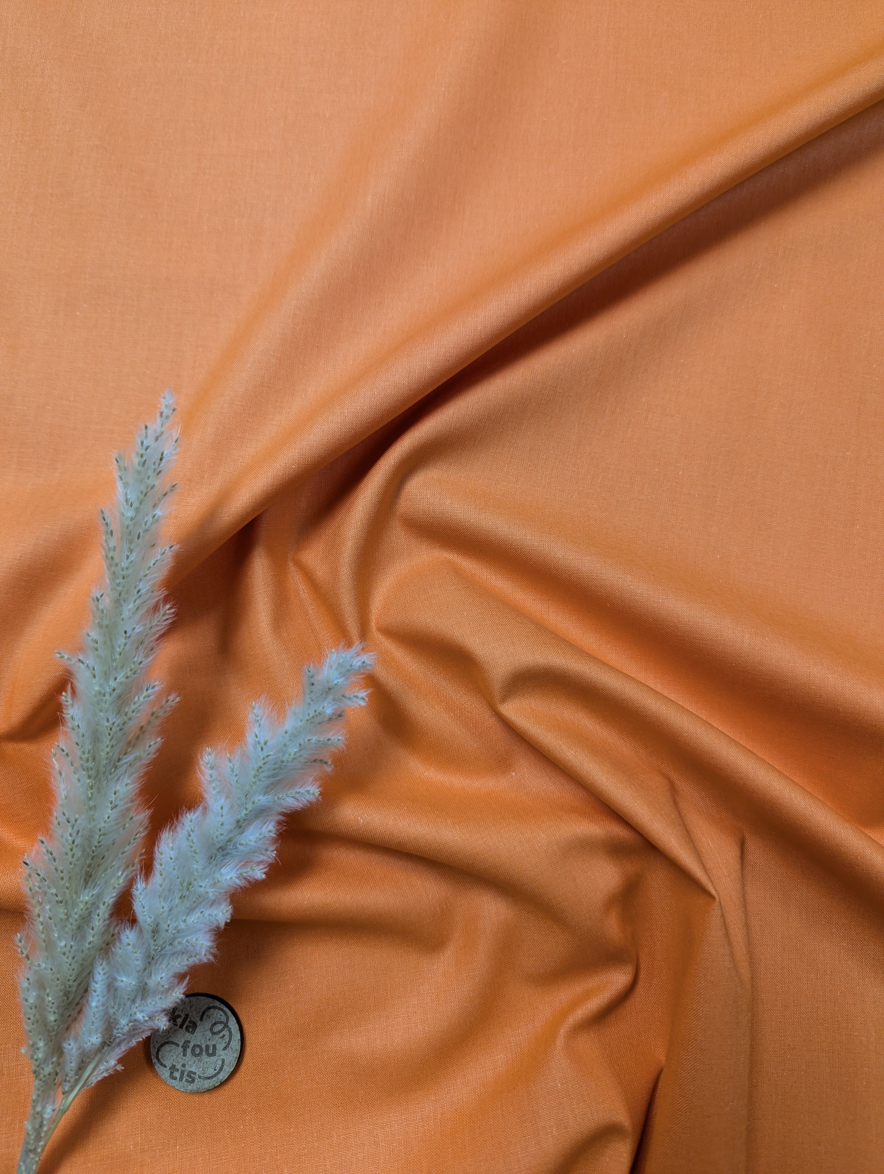 Popeline de Coton - Orange