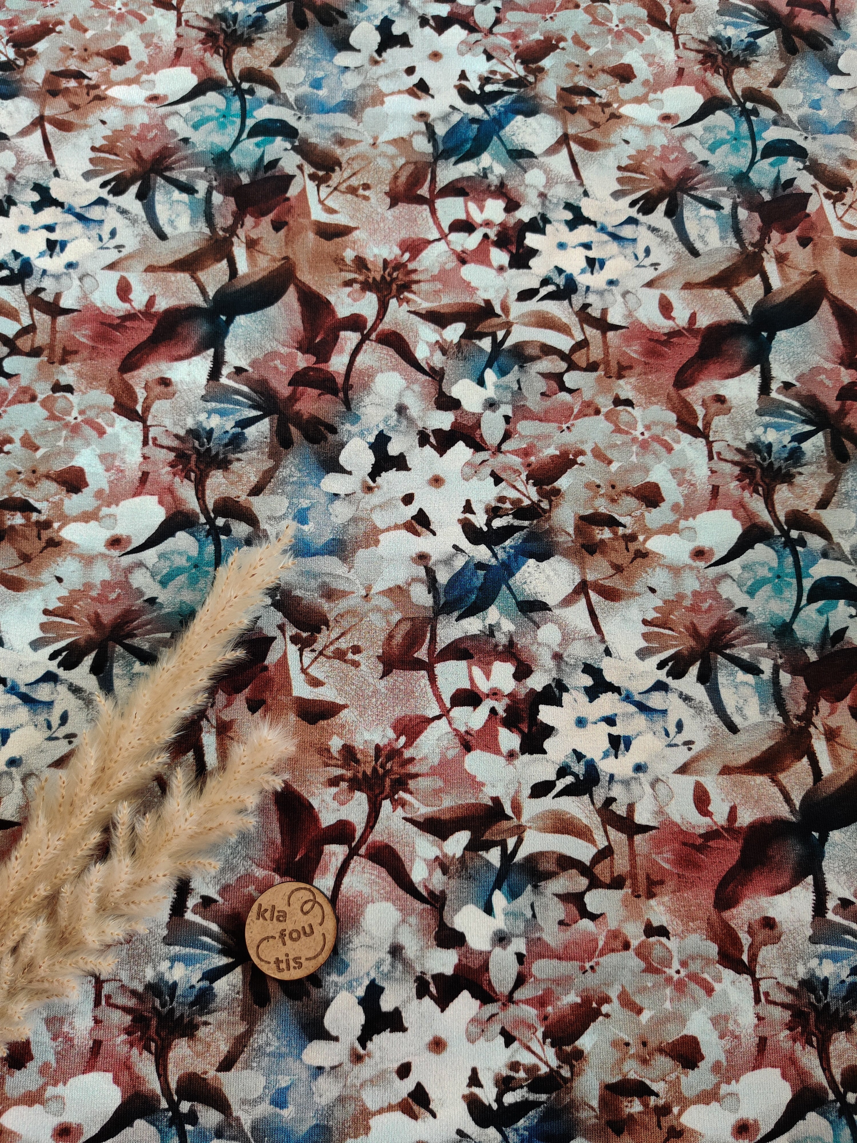 Jersey de coton - Brume florale